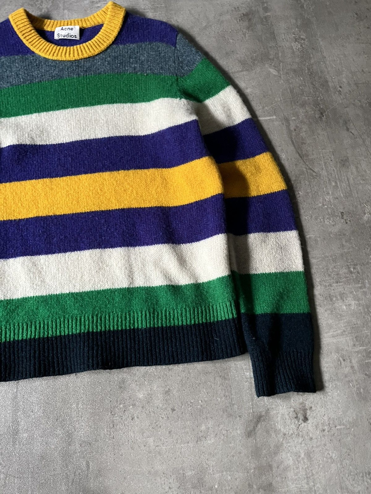 Acne Studios Acne Studios kai striped multicolor wool sweater Size US M / EU 48-50 / 2 - 3 Thumbnail