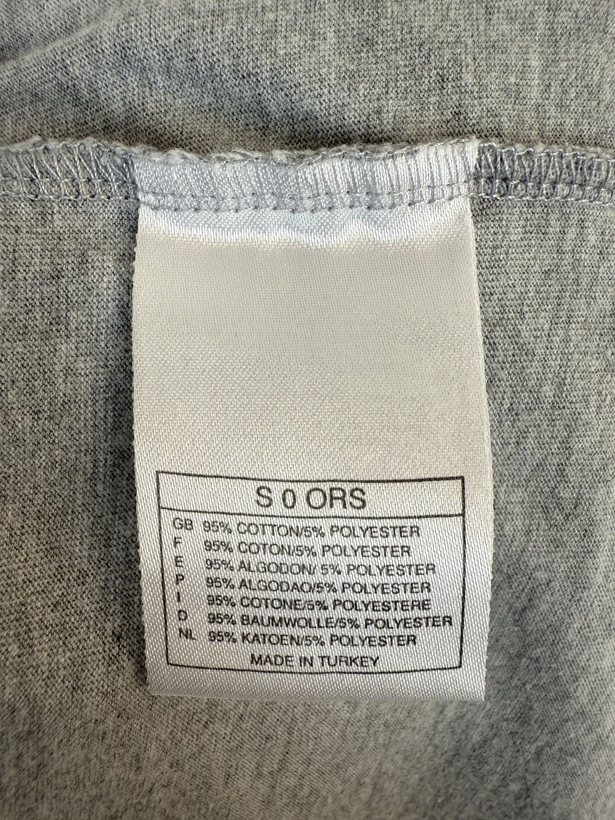 Nike 1990’s Vintage Nike Gray Mini Swoosh V-Neck Boxy Long Sleeve Size US M / EU 48-50 / 2 - 8 Thumbnail