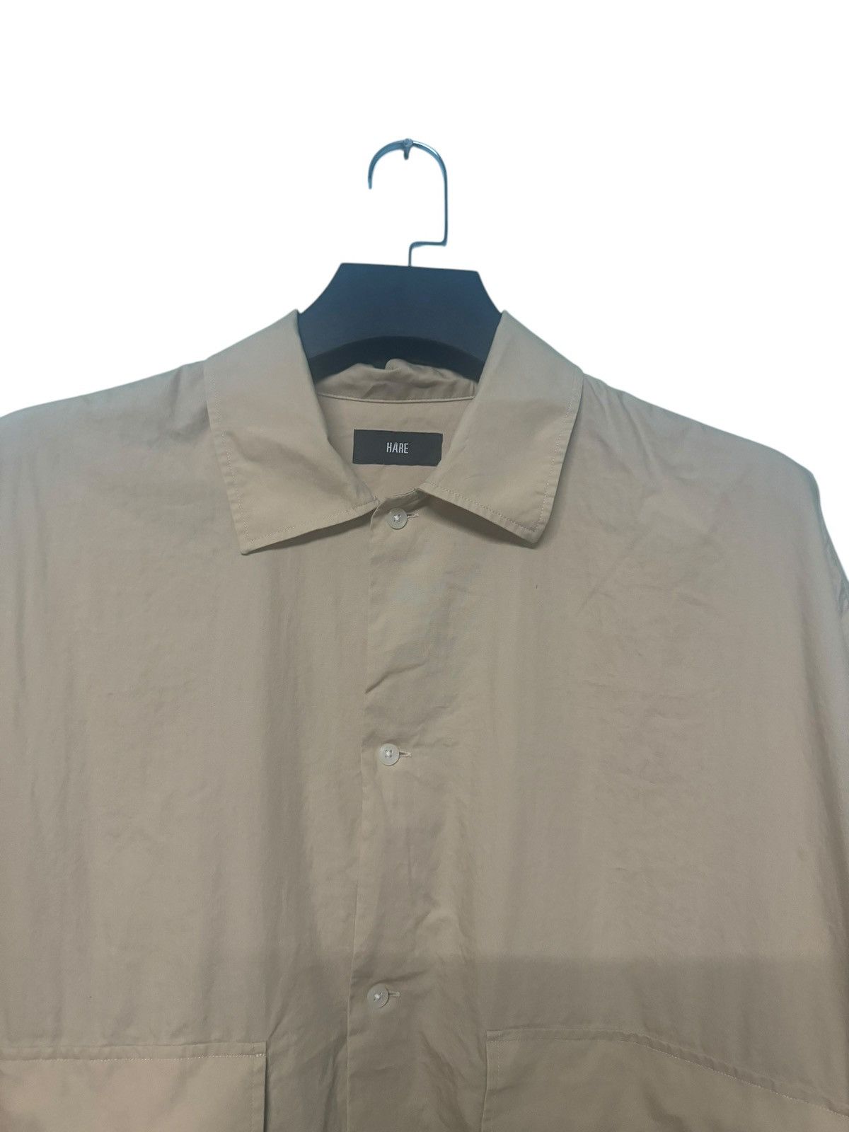 HARE HARE BUTTON UP DOUBLE POCKET OVERSIZE BAGGY SHIRT RARE STYLE Size US XXL / EU 58 / 5 - 5 Thumbnail