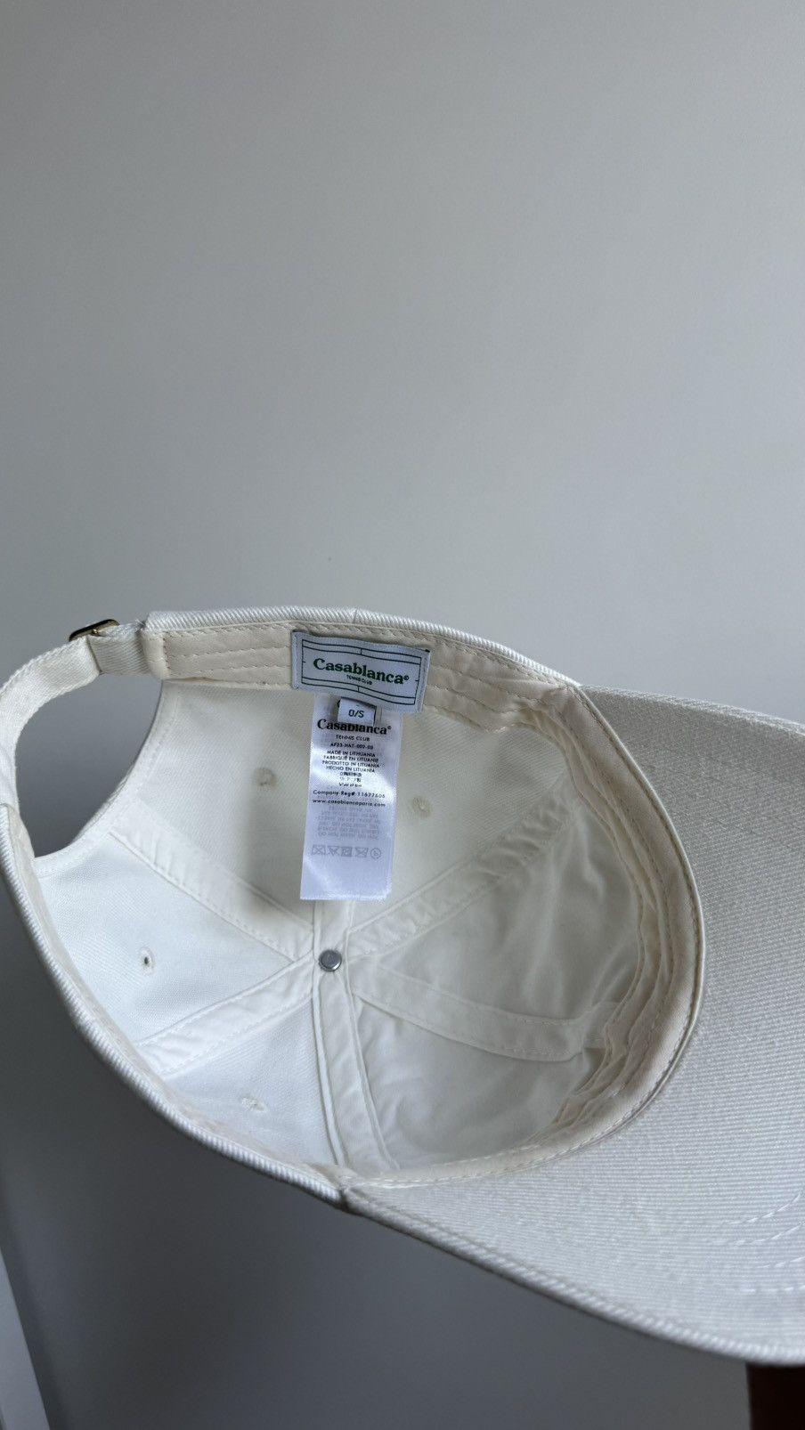 Casablanca White Casablanca Tennis Club Baseball Cap Size ONE SIZE - 3 Thumbnail