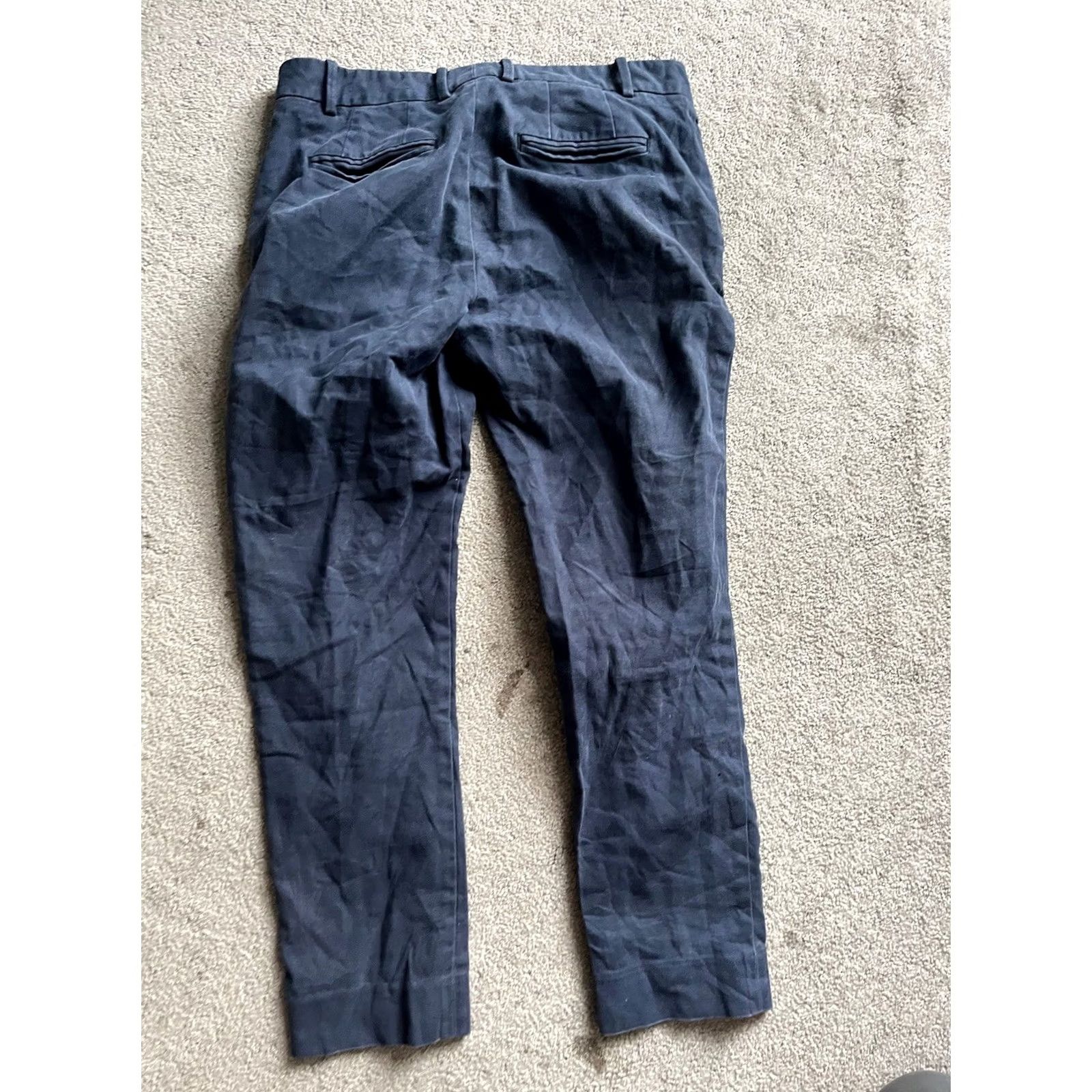 Gap Gap Slim Cropped Stretch PANTS Women 4 Blue Pockets Size 4 Regular Navy Cropped Slim Stretch Size 27" / US 4 / IT 40 - 3 Thumbnail