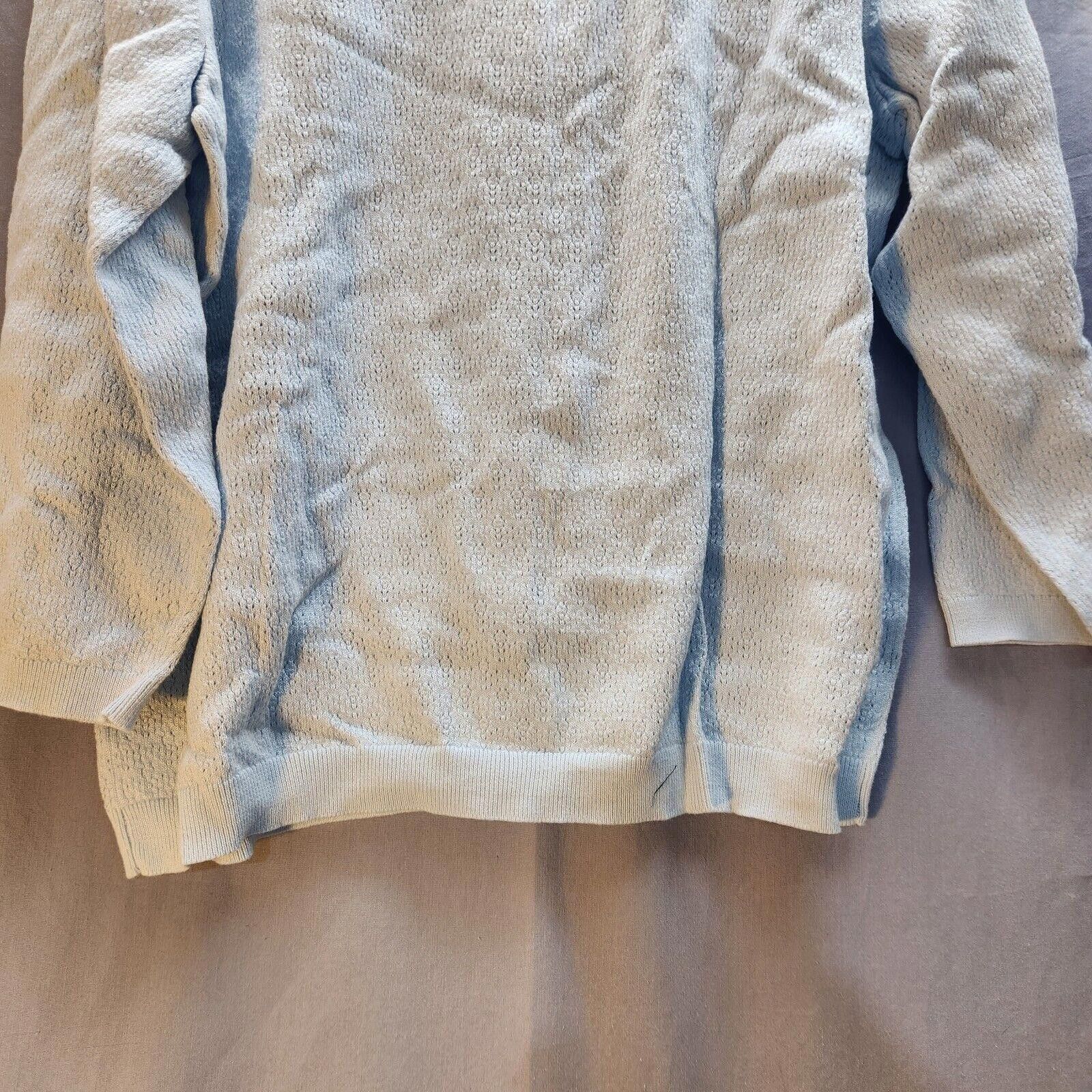 Designer New Talbots Pima Cotton Cardigan Light Blue Size XL Size XL / US 12-14 / IT 48-50 - 9 Thumbnail