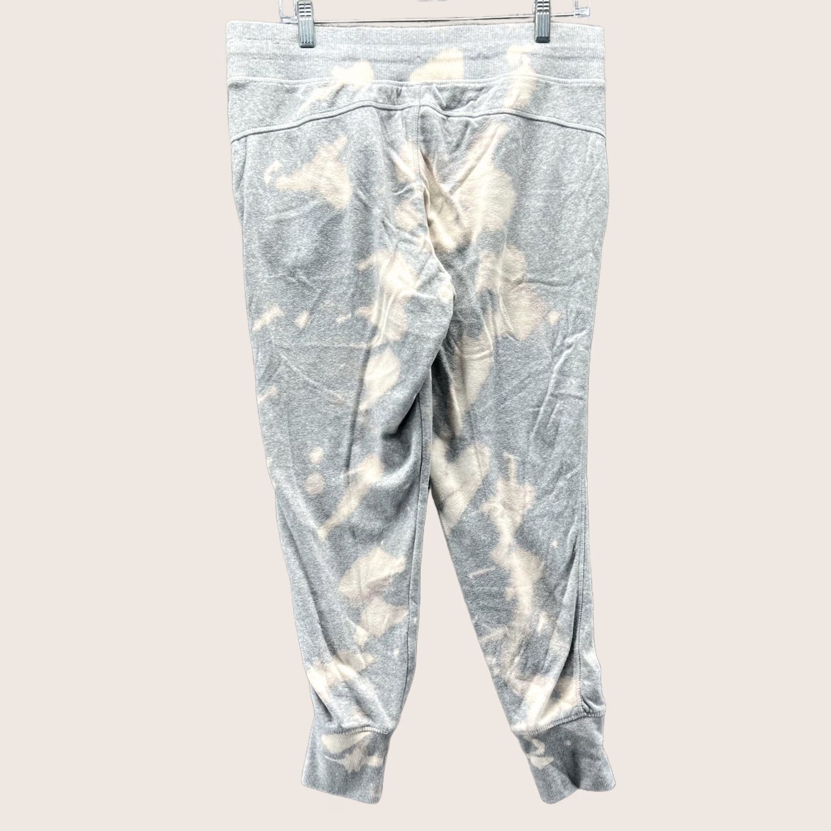 Reebok Reebok Jogger Sweatpants Womens Large Gray Tie Dye Fleece Tapered Pants Athletic Size 36" / US 14 / IT 50 - 1 Thumbnail
