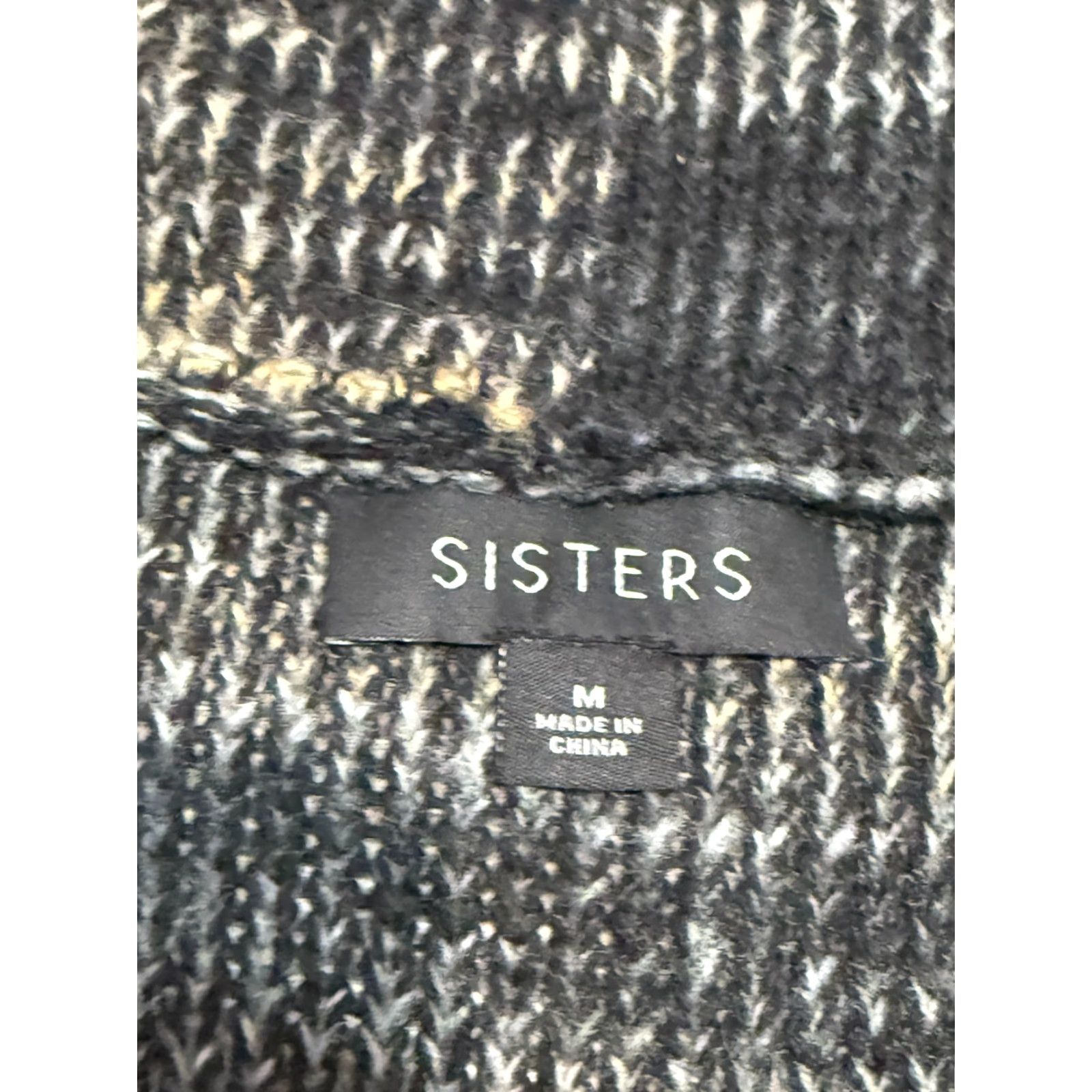 Vintage Sisters Sweater Cardigan Womens Medium Black White Brown Open Long Sleeve Knit Open Casual Fall Winter Spring Summer Regular Brand Sisters Mens Girls Size M / US 6-8 / IT 42-44 - 5 Thumbnail
