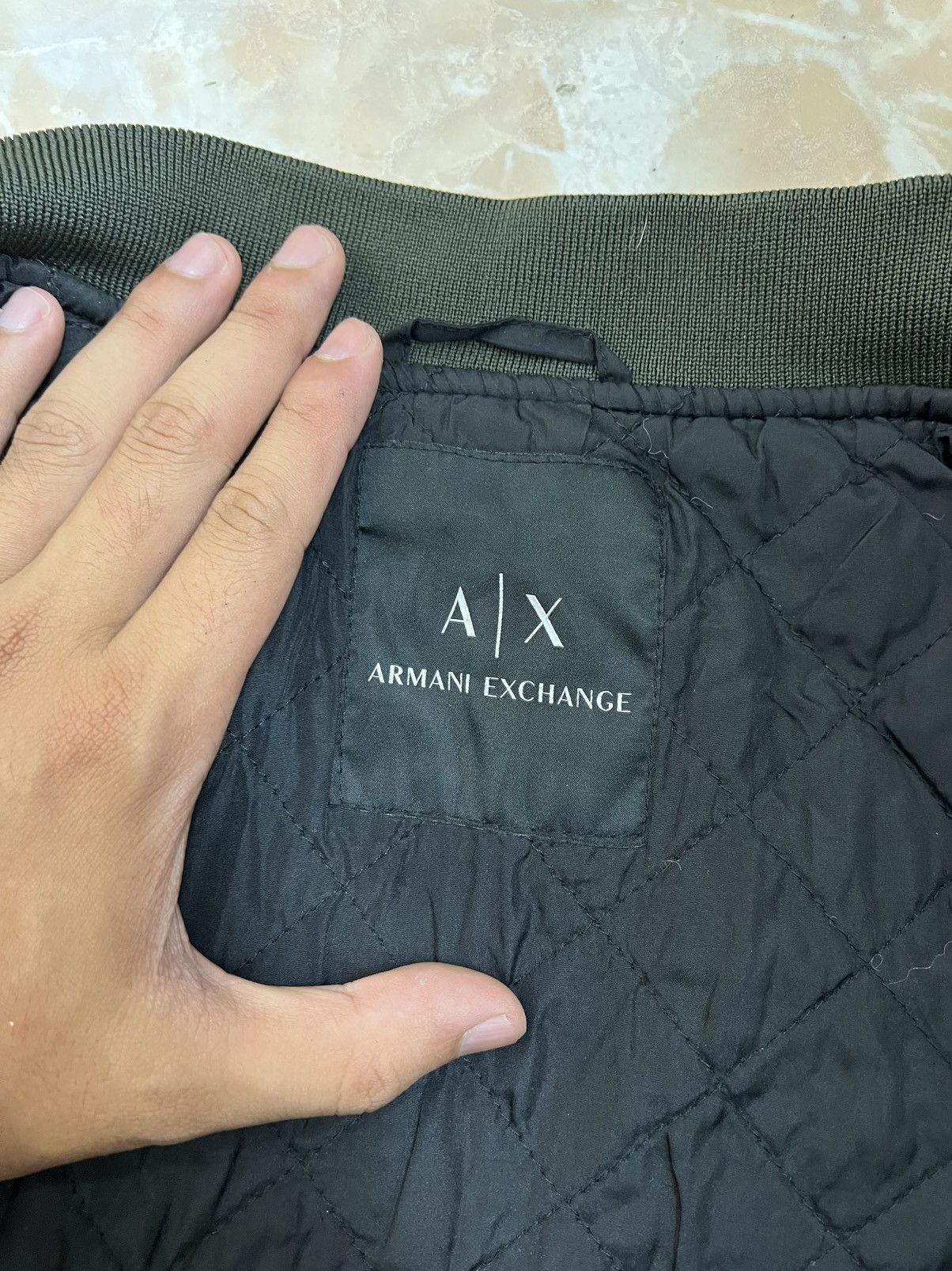 Armani Exchange × Designer Armani Exchange Dual Peat Green Trench & Bomber Jacket Coat Size US M / EU 48-50 / 2 - 11 Thumbnail