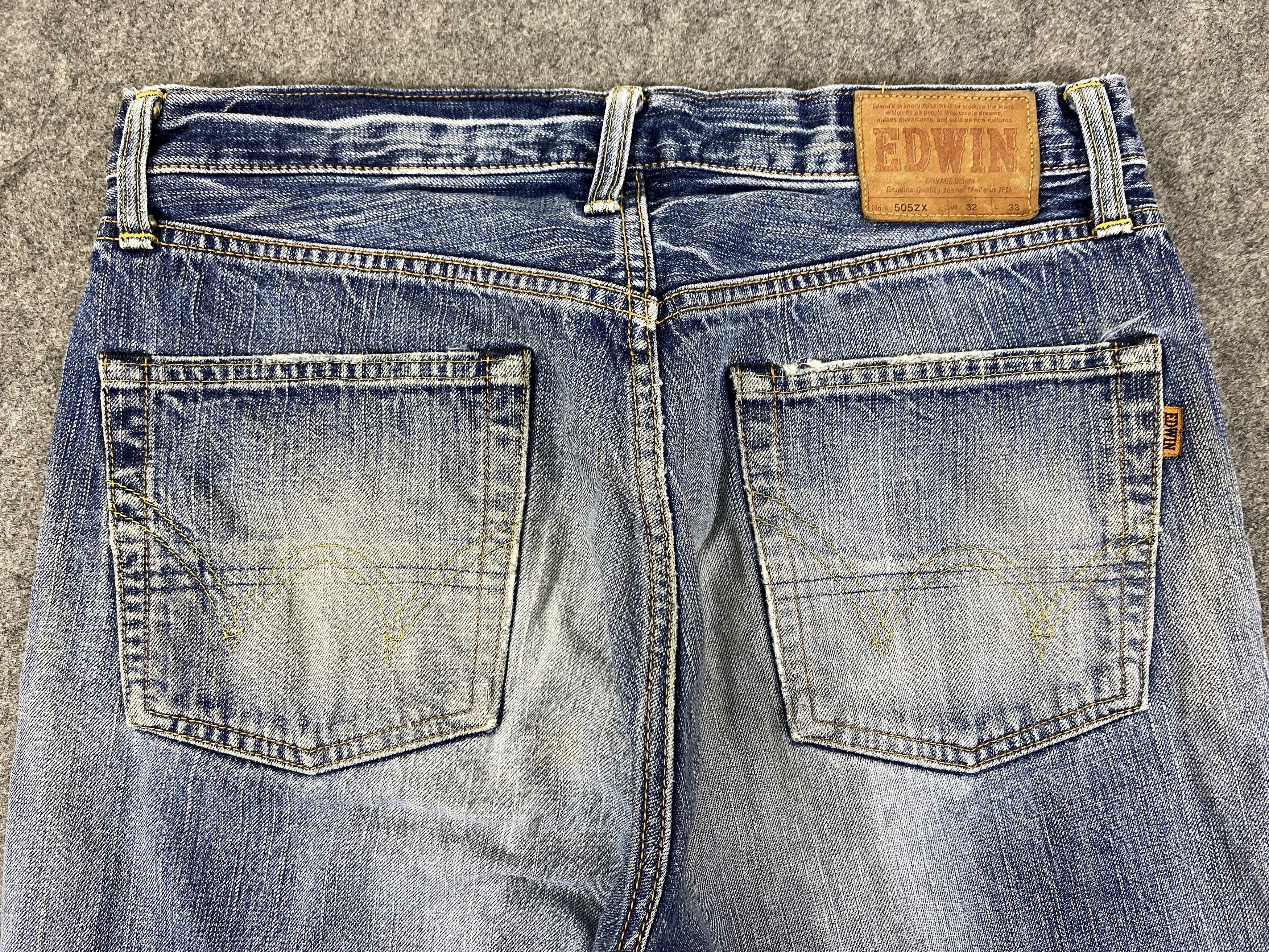 Edwin DISTRESSED EDWIN 505Z SELVEDGE FADED 31x29 - JN3286 Size US 31 - 4 Thumbnail