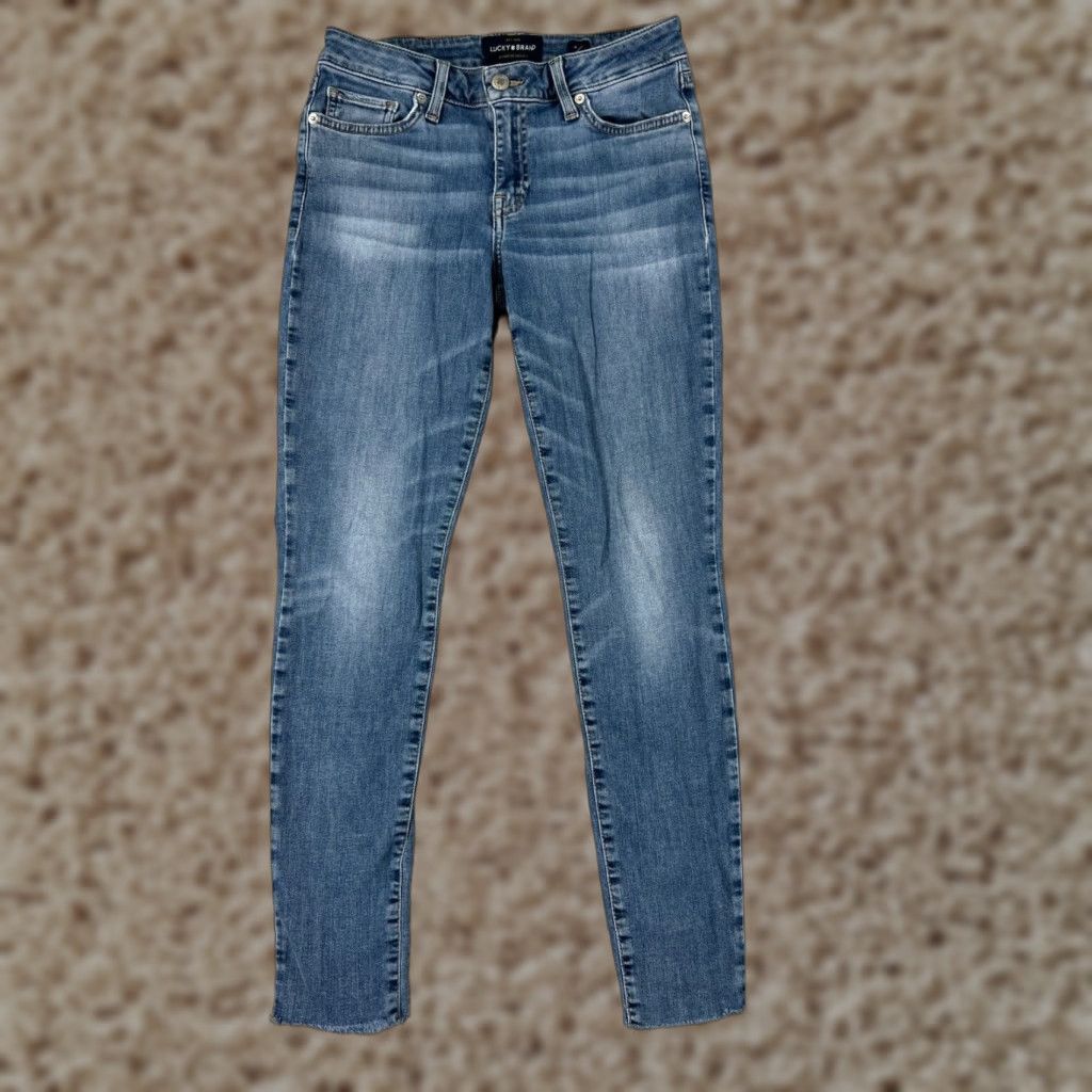 Lucky Brand Lucky Brand Womens Jeans Skinny Fit Low Rise Blue Denim 4 90s Designer Cotton Blend Size 27" / US 4 / IT 40 - 1 Thumbnail