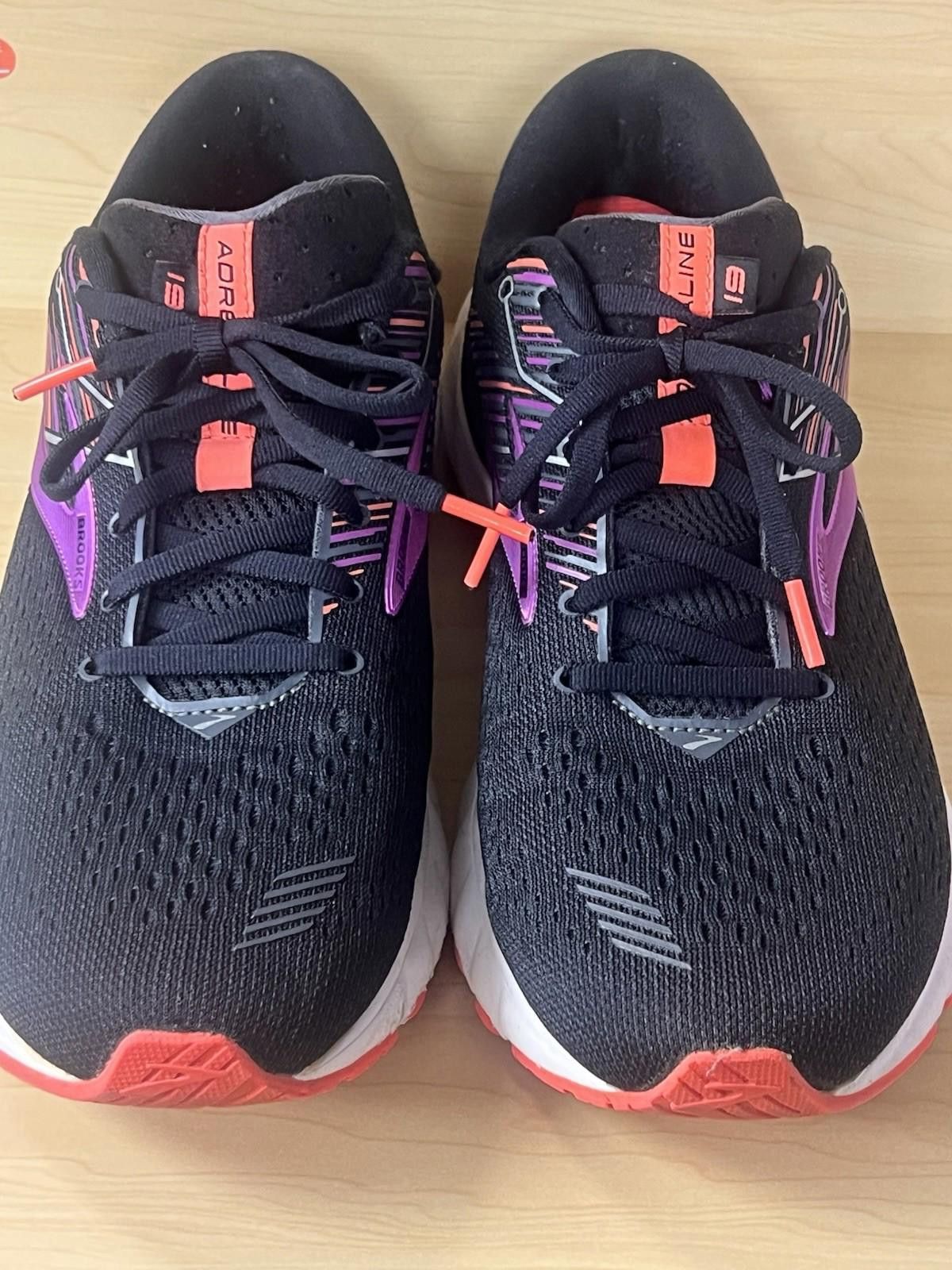 Brooks Brooks Adrenaline GTS 19 Black/Purple Running Shoes S 11.5 Size US 11.5 / IT 41.5 - 3 Thumbnail