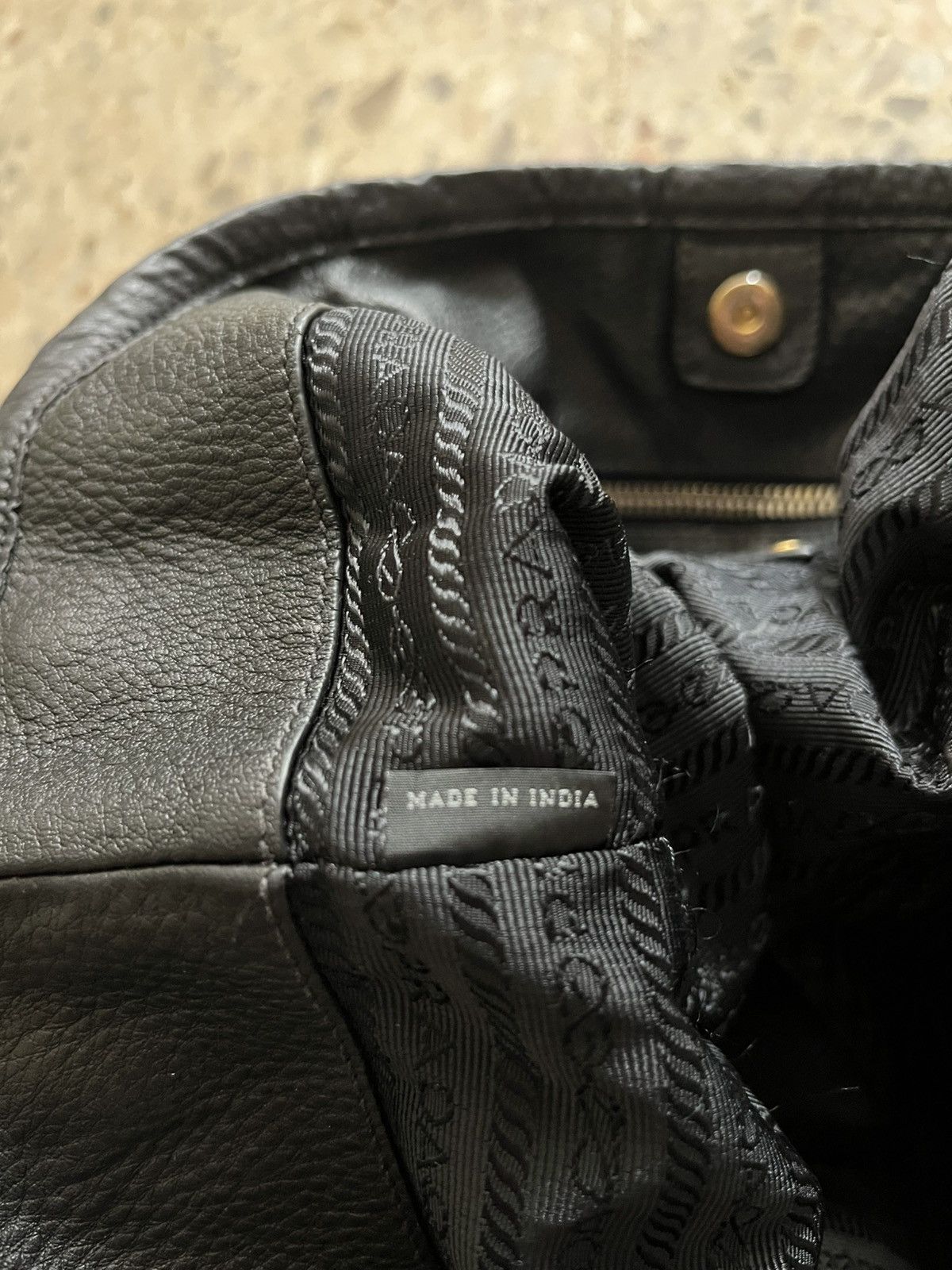Prada PRADA 2WAY Shoulder Handbag Black Nylon Leather Logo Plate Size ONE SIZE - 7 Thumbnail