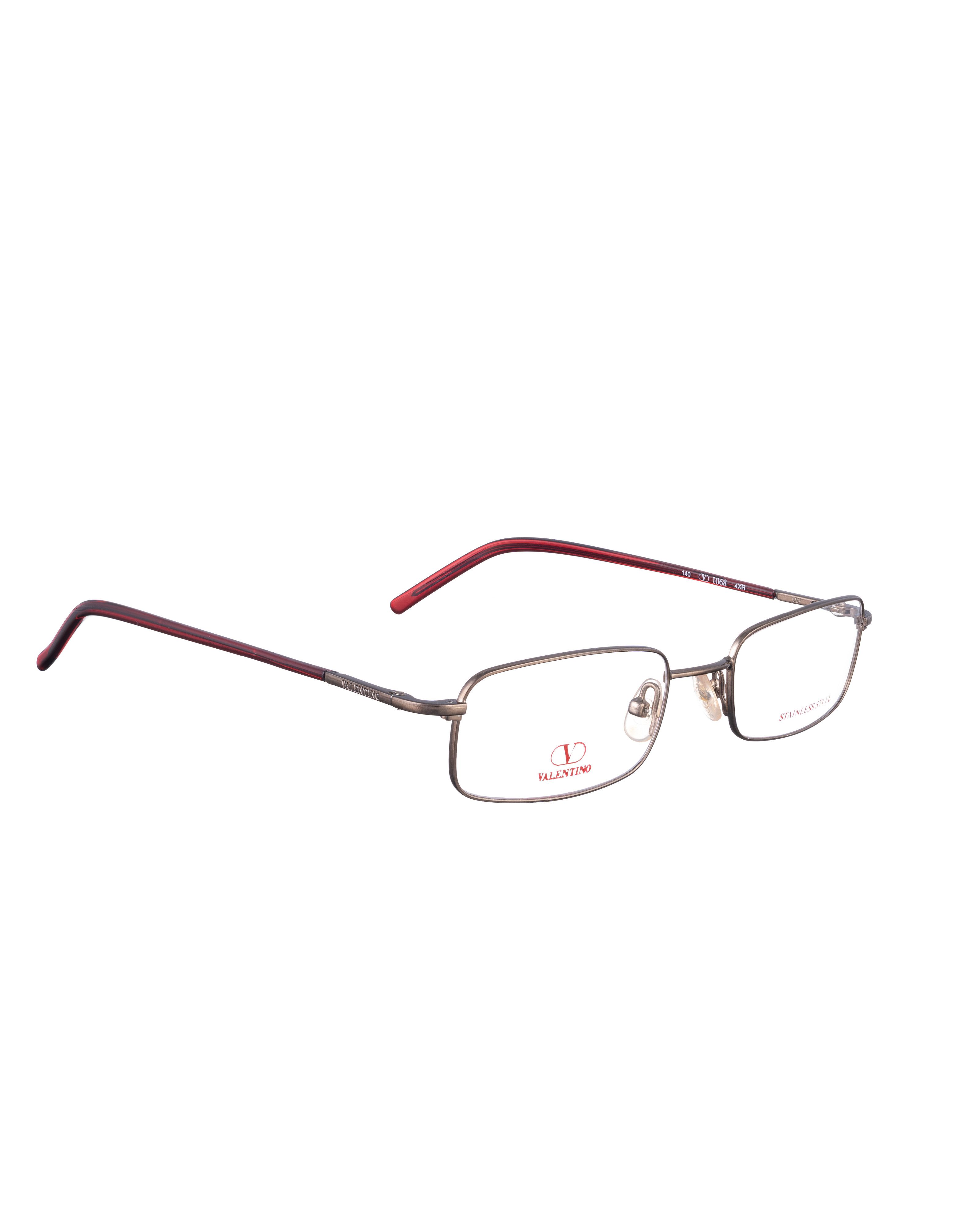 Valentino Valentino 00s Brown and Bloody Red Thin Glasses Size ONE SIZE - 2 Thumbnail