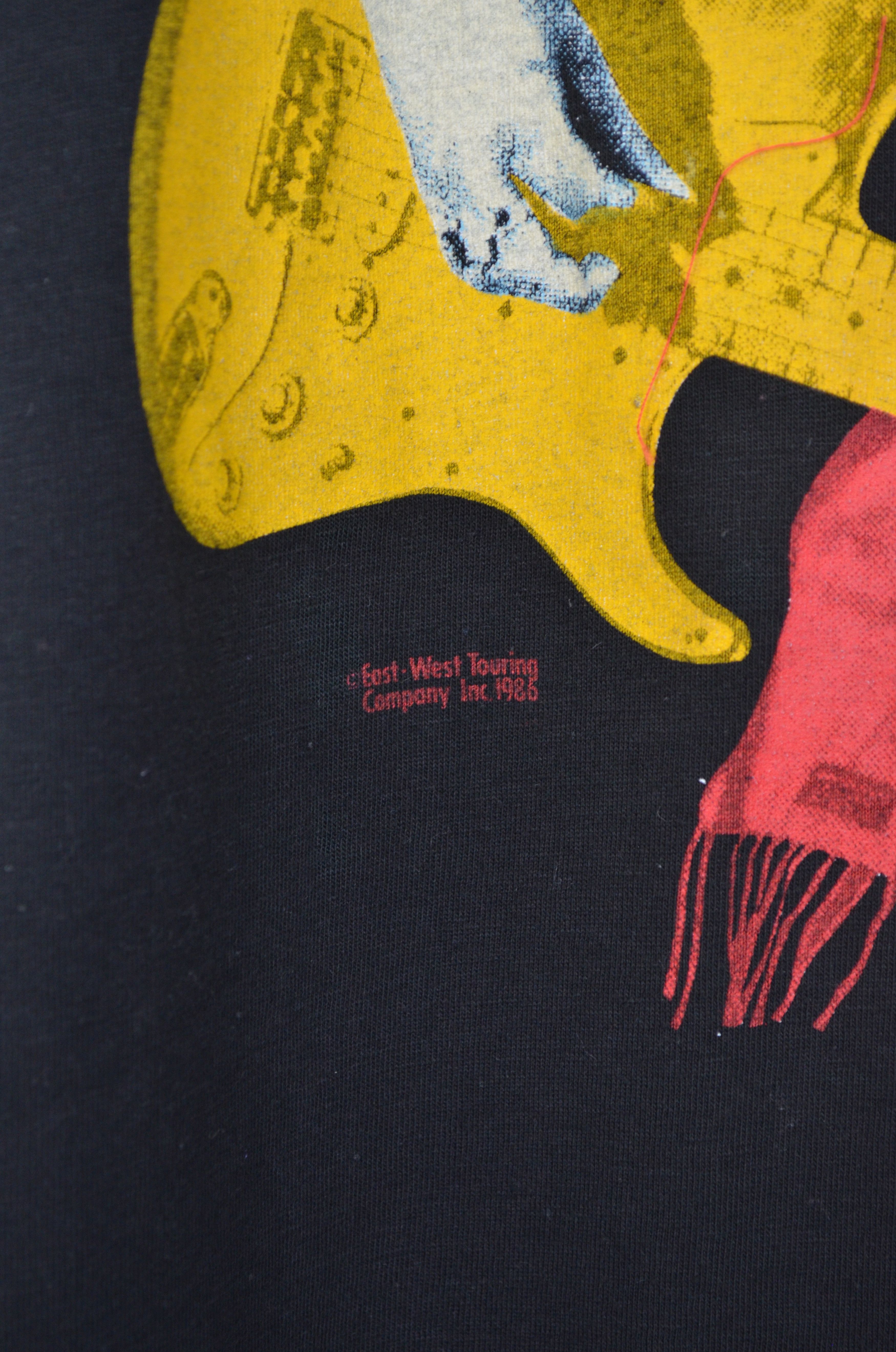 Band Tees × Vintage BOB DYLAN Vintage T-SHIRT TEMPLES IN FLAMES TOUR 1986-87 Size US S / EU 44-46 / 1 - 6 Thumbnail