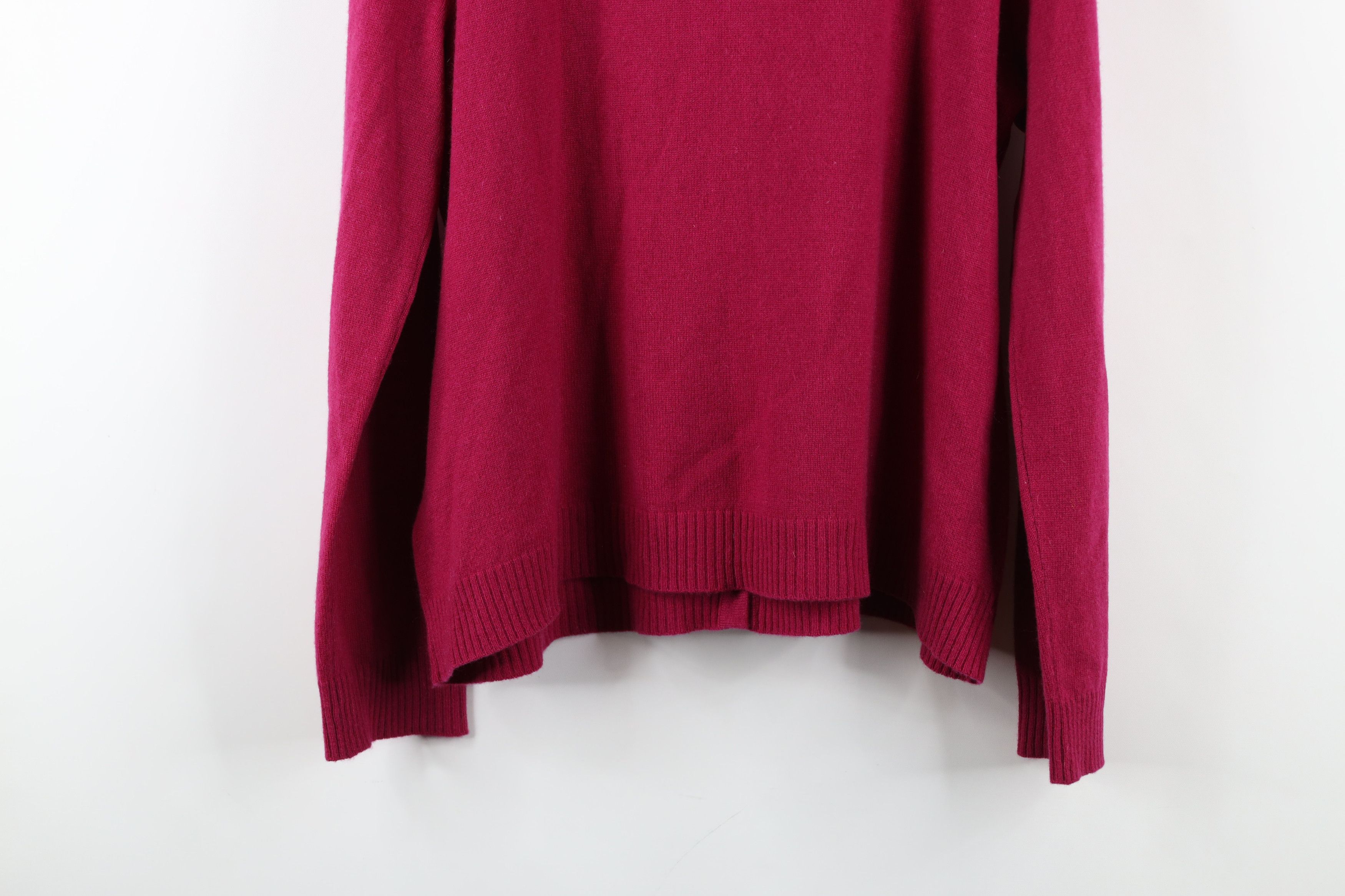 Vintage Vintage 90s Streetwear Cashmere Cardigan Sweater Magenta Size L / US 10 / IT 46 - 13 Thumbnail