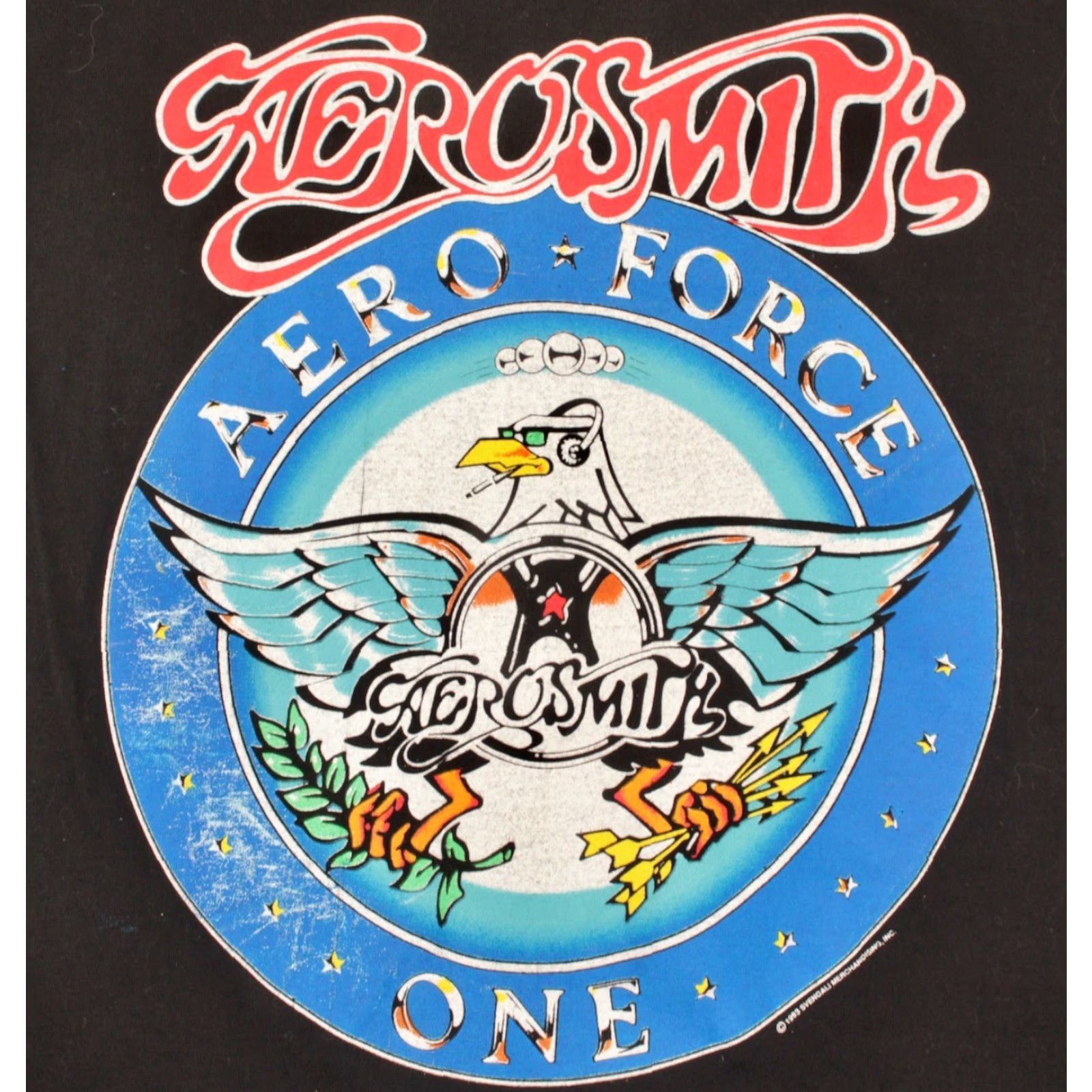 Aerosmith VINTAGE Men's Aerosmith 90s Tour TShirt Shirt Adult L Black 1990s Graphic Tee Boys Girls Mens Womens Size US L / EU 52-54 / 3 - 3 Thumbnail
