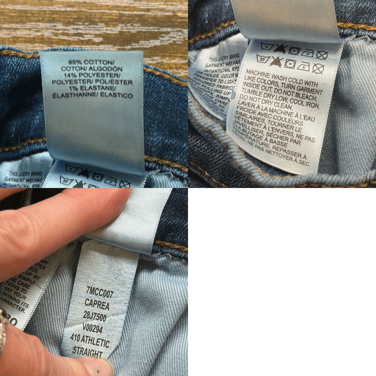 Lucky Brand Lucky Brand 410 Jeans Mens Athletic Straight W36 L30 Blue Jeans Mens Adjustable Fit Straight 30 Inseam Size US 36 / EU 52 - 8 Thumbnail