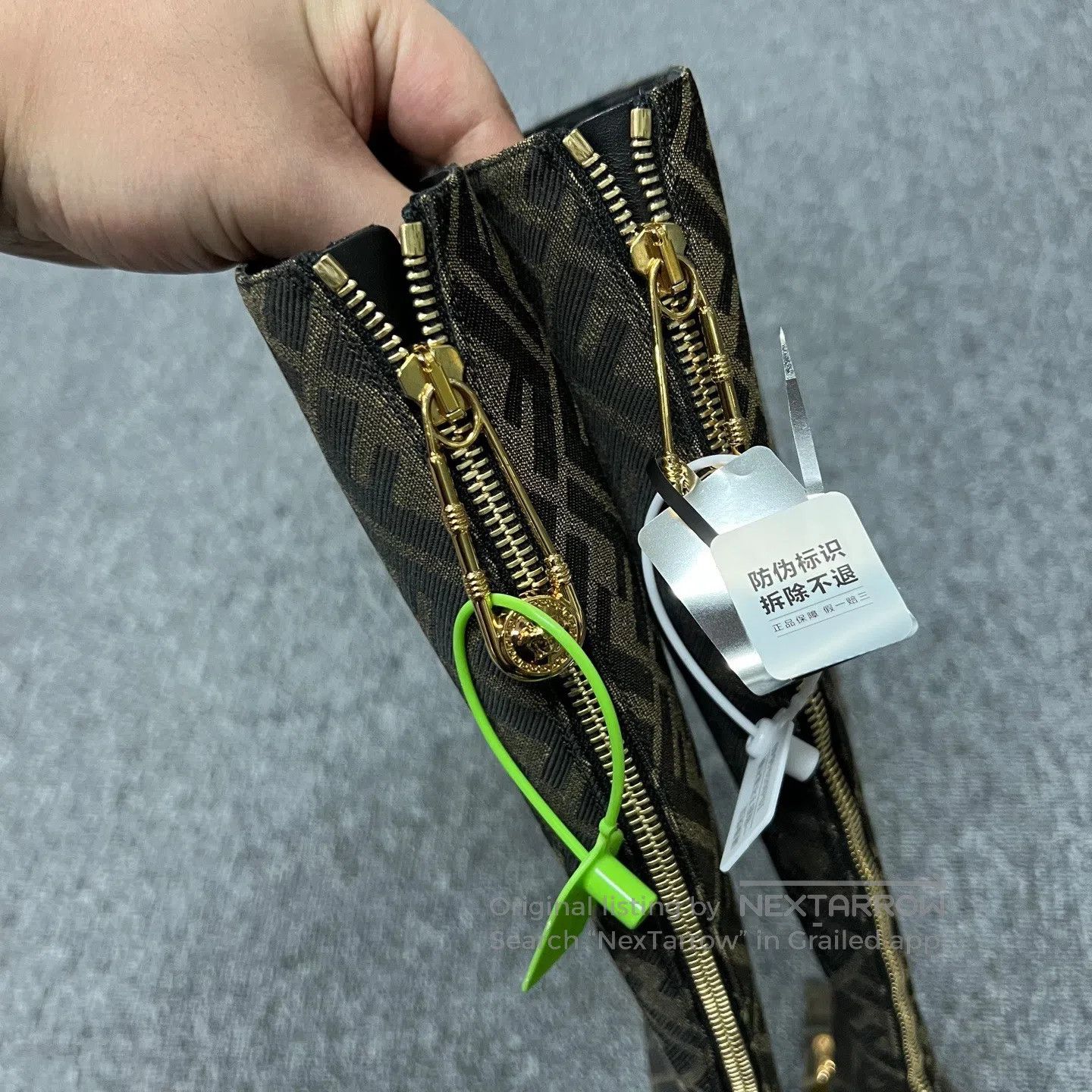 Fendi FENDI Colorful crystal diamond Golden belt| Size ONE SIZE - 5 Thumbnail