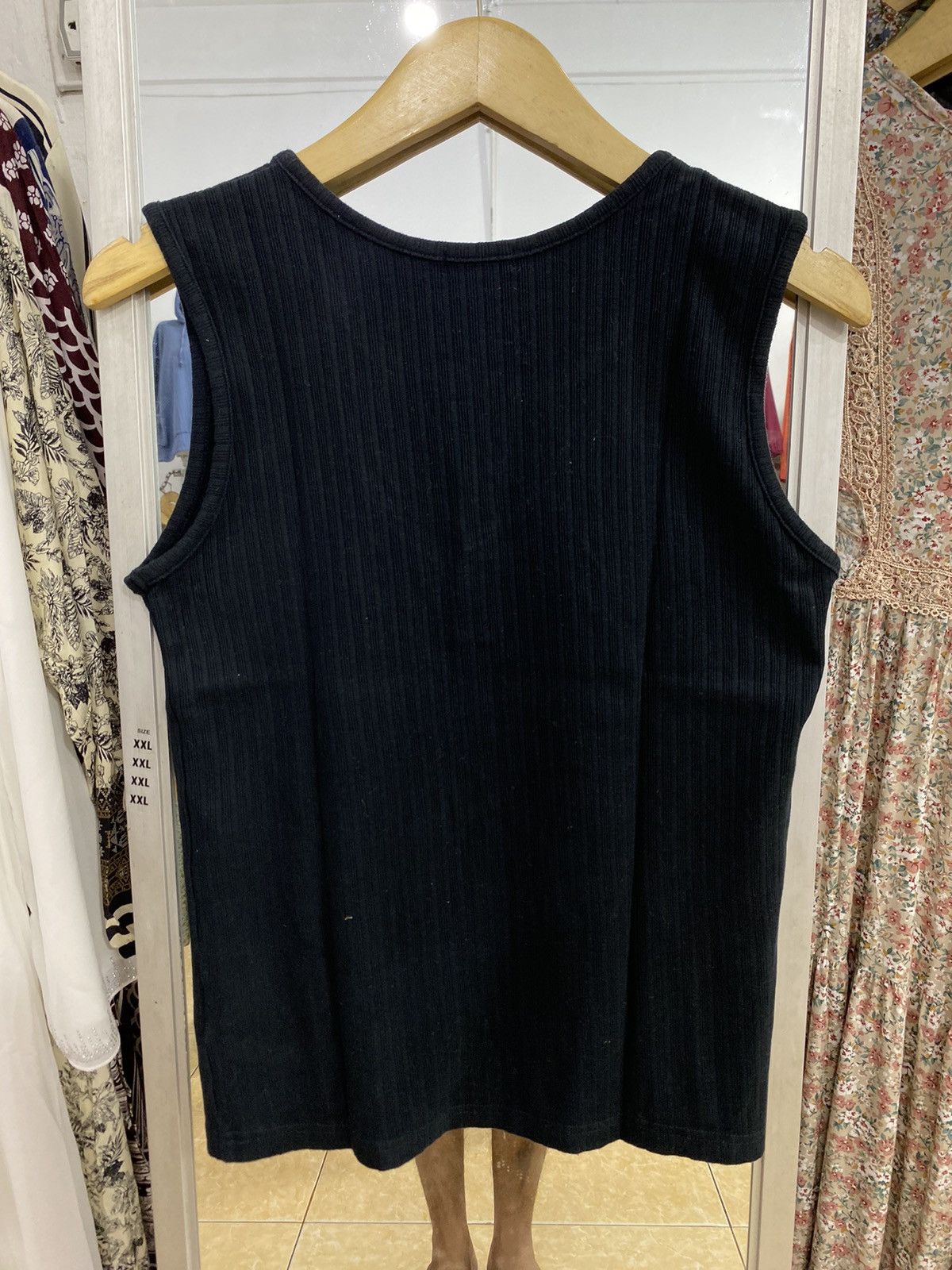 Yohji Yamamoto Ined Homme By Yohji Yamamoto Black Tanktop Size US M / EU 48-50 / 2 - 2 Thumbnail