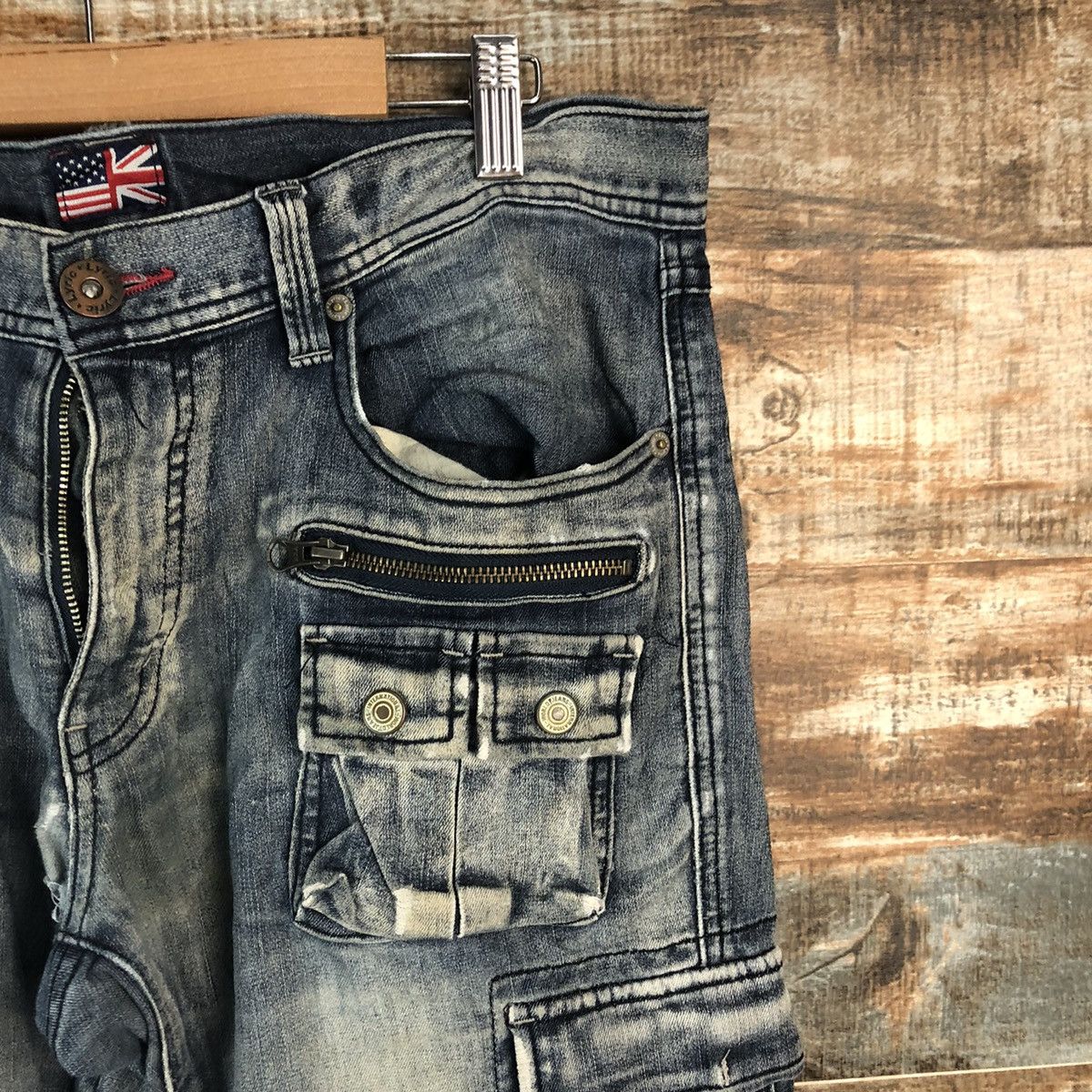 Japanese Brand DL Lyric utility Black Multipocket Denim Pants #A2070 Size US 33 - 8 Thumbnail