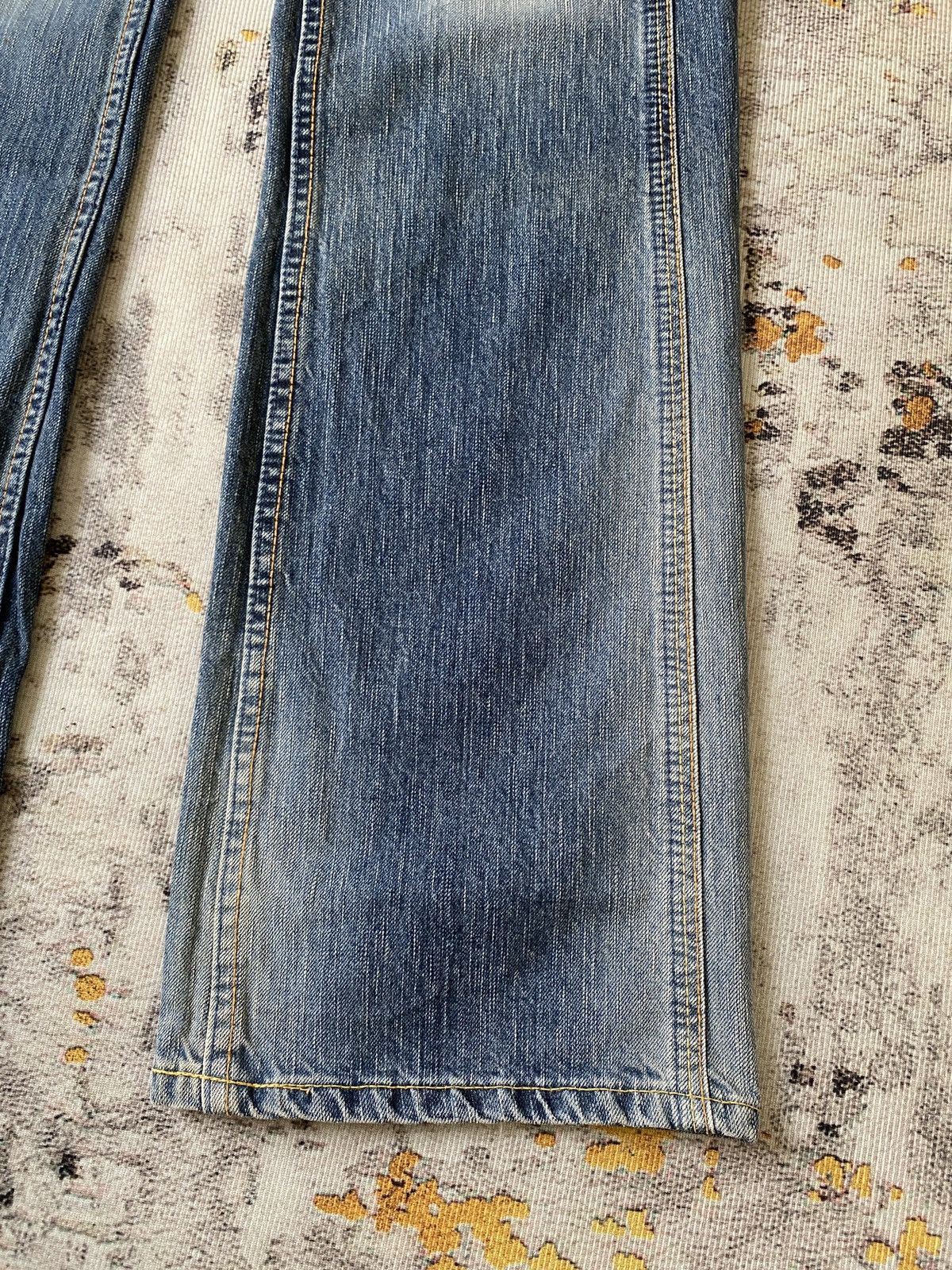 Japanese Brand Edwin 503 Japan Distressed Flare Denim Size US 30 / EU 46 - 5 Thumbnail