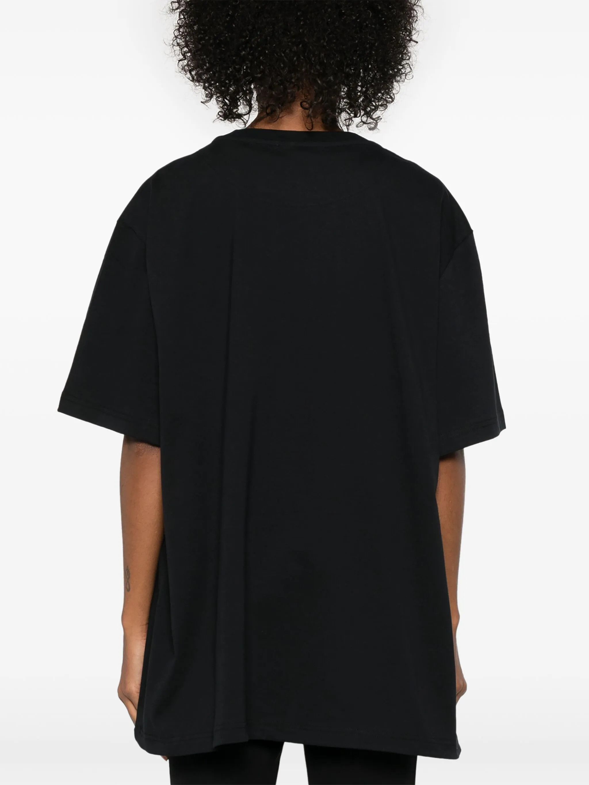 The Attico o1s22i1n0325 Oversized T-Shirt in Black Size S / US 4 / IT 40 - 4 Thumbnail