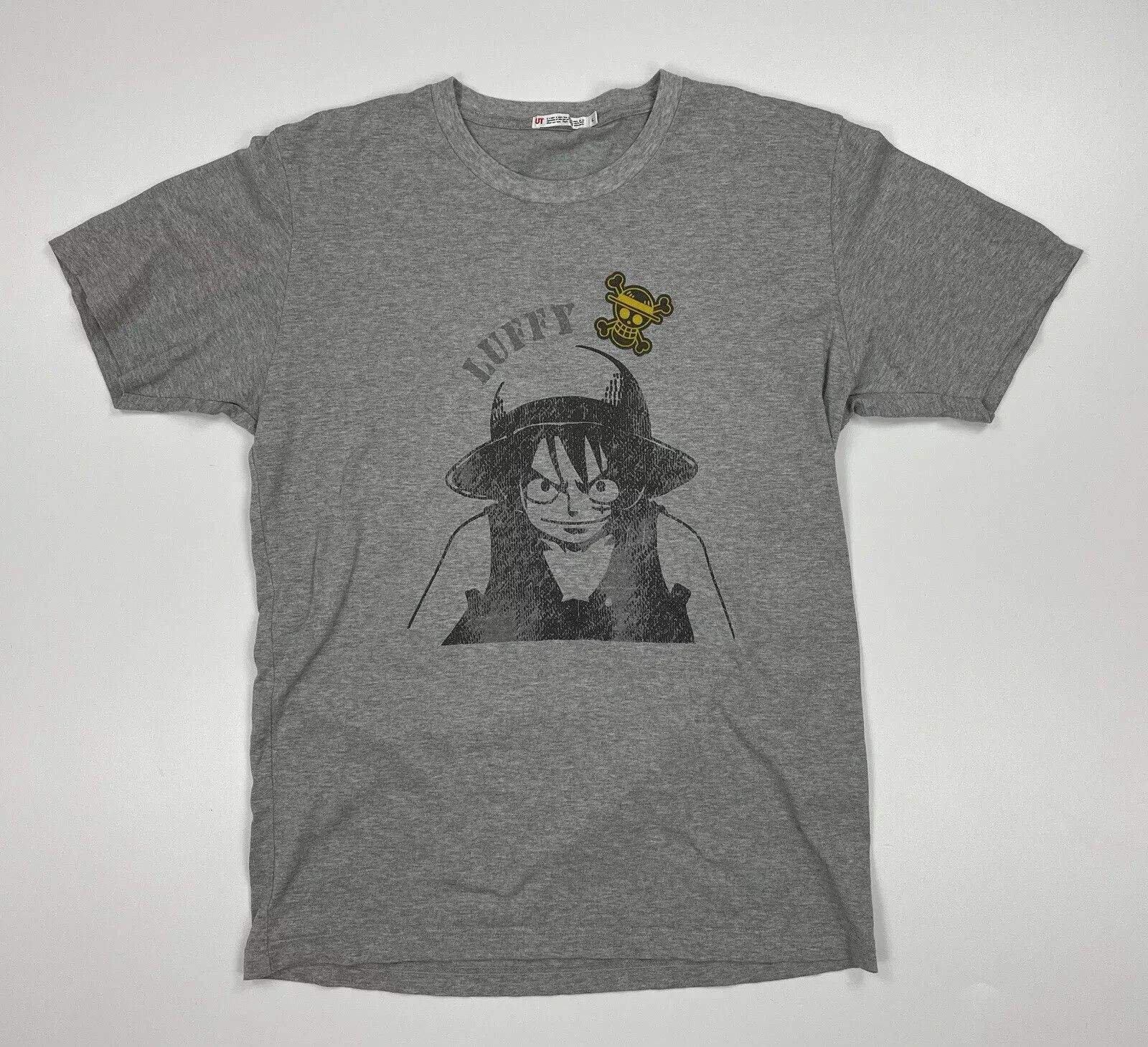 Uniqlo Uniqlo x One Piece Monkey D. Luffy Shirt Tee Gray Size US L / EU 52-54 / 3 - 6 Thumbnail