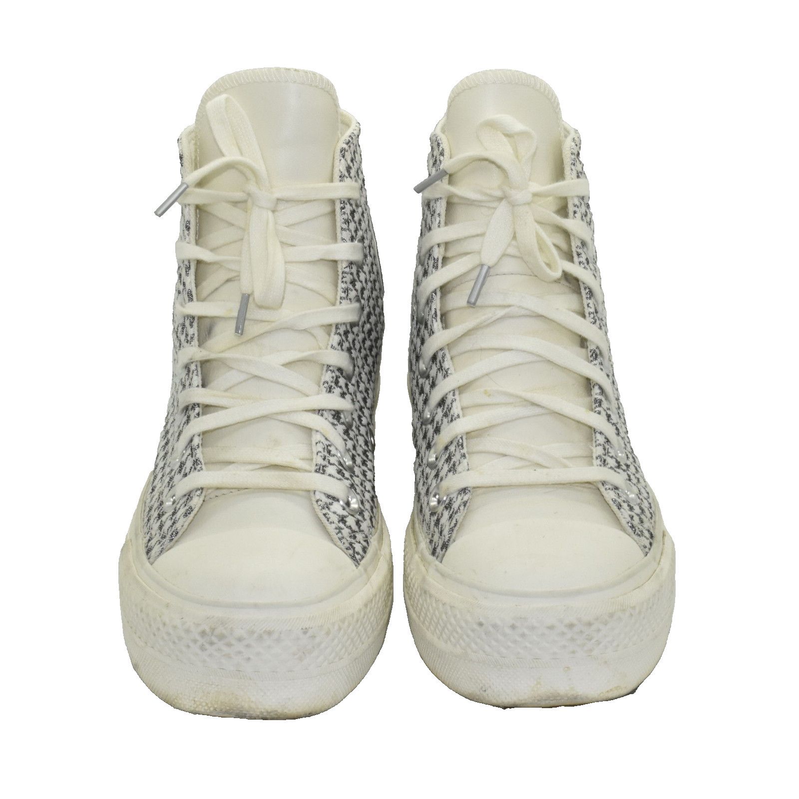 Converse CONVERSE CHUCK TAYLOR SilverEgret Houndstooth Sneakers Sz 6 Size US 4 / IT 34 - 3 Thumbnail