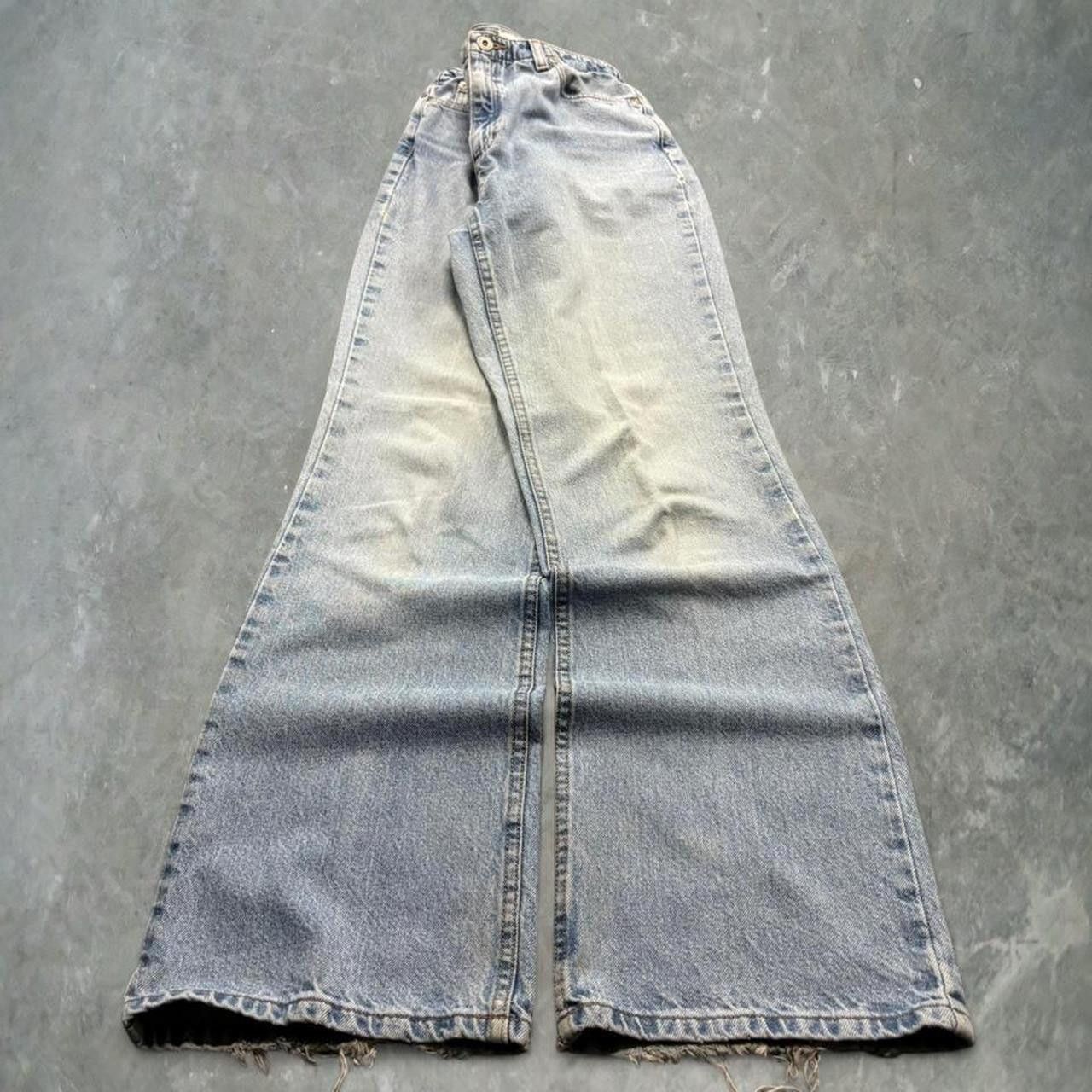 Vintage Crazy Vintage Y2K/2000s Baggy Flare Bootcut Light Blue Wash Skater Streetwear Style Denim Jeans! Size US 28 / EU 44 - 1 Thumbnail