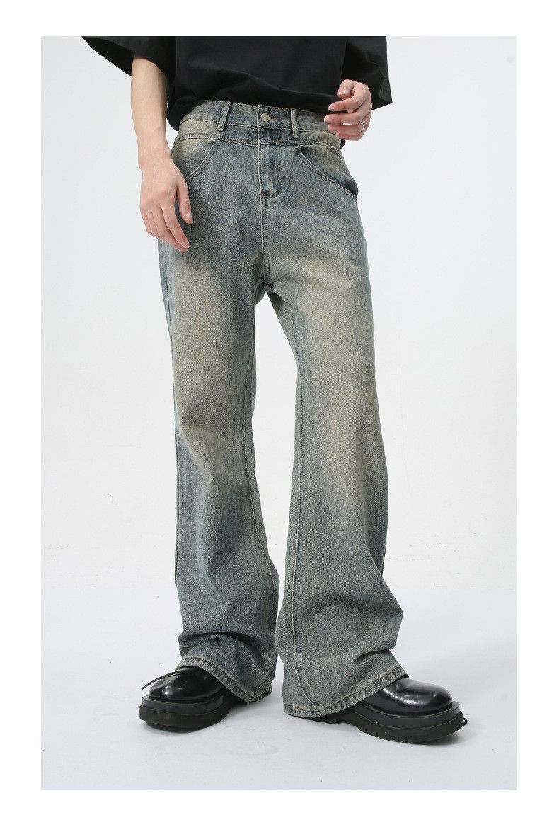 Japanese Brand × Jean Vintage high street distressed loose flared washed jeans Size US 32 / EU 48 - 2 Thumbnail