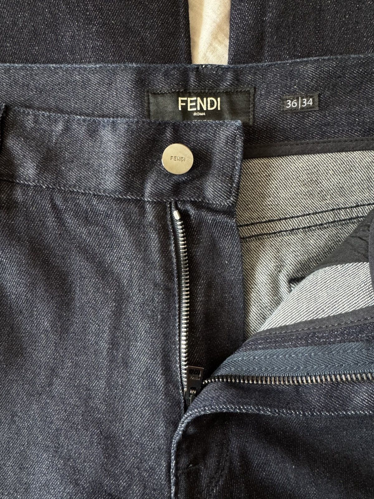 Fendi 🔥🔥 Fendi Effect Lasered FF Logo Jeans Size US 36 / EU 52 - 8 Thumbnail