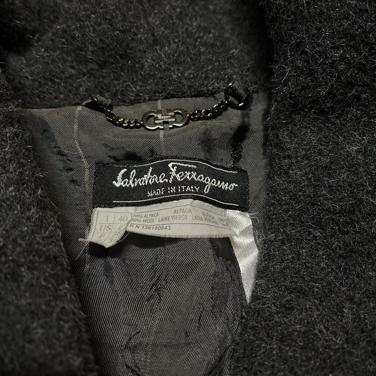Salvatore Ferragamo Salvatore ferragamo wool jacket trench coat Size US L / EU 52-54 / 3 - 6 Thumbnail
