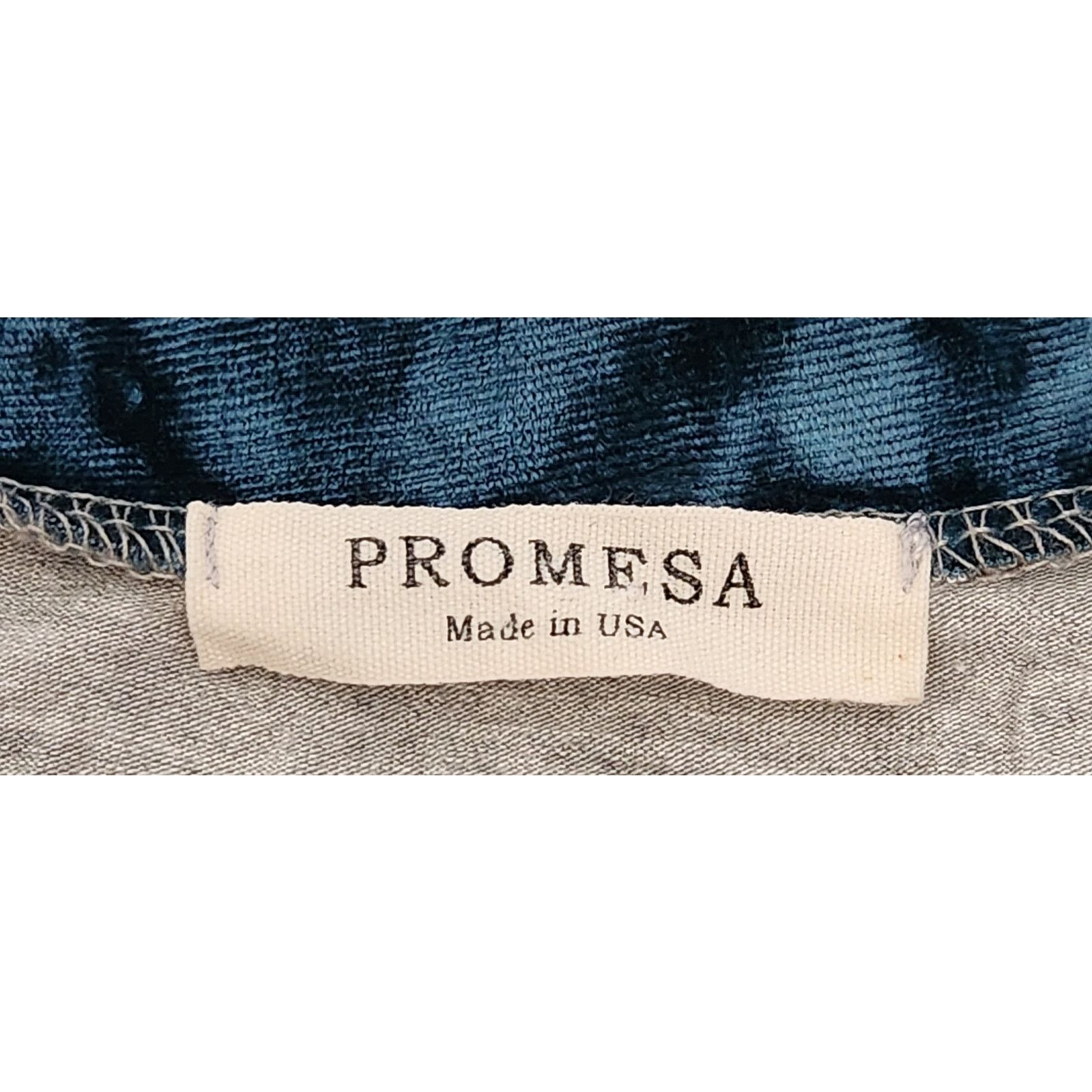 Other Promesa Gray Blue Velvet Cold Shoulders Top Medium Size M / US 6-8 / IT 42-44 - 4 Thumbnail