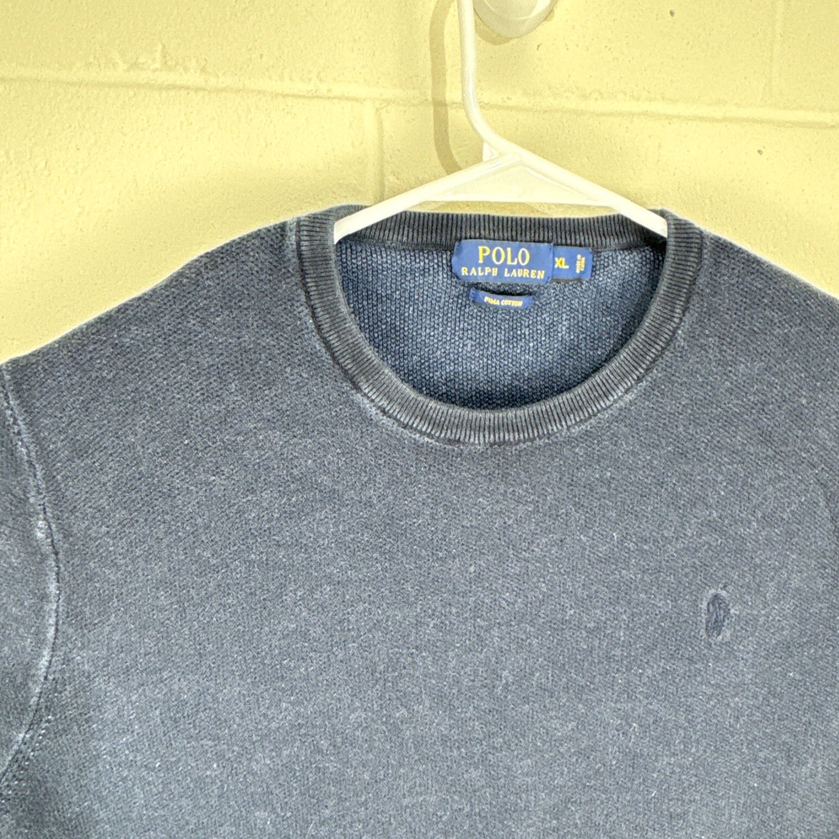 Ralph Lauren Polo Ralph Lauren Men's Knit Sweater XL Blue Crew Neck Pullover Casual Lightweight Outdoor Size US XL / EU 56 / 4 - 3 Thumbnail