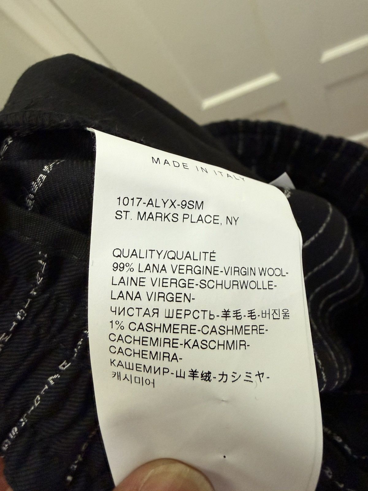 1017 ALYX 9SM Alyx Pinstripe Wool Pants Size L Size US 34 / EU 50 - 7 Thumbnail