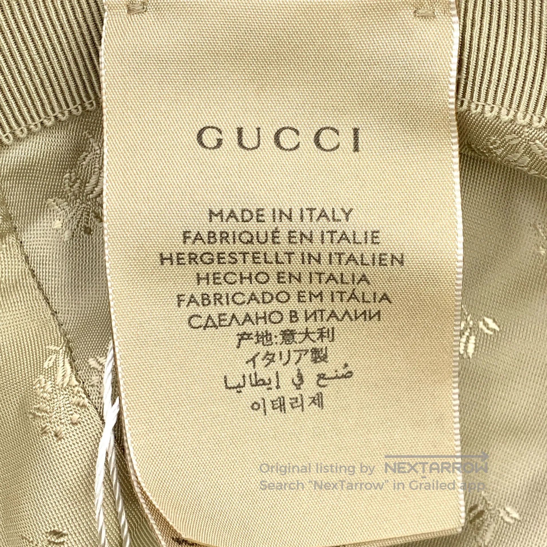 Gucci Guicci Navy Blue Logo Jacquard Full Print Cotton Baseball Size ONE SIZE - 8 Thumbnail