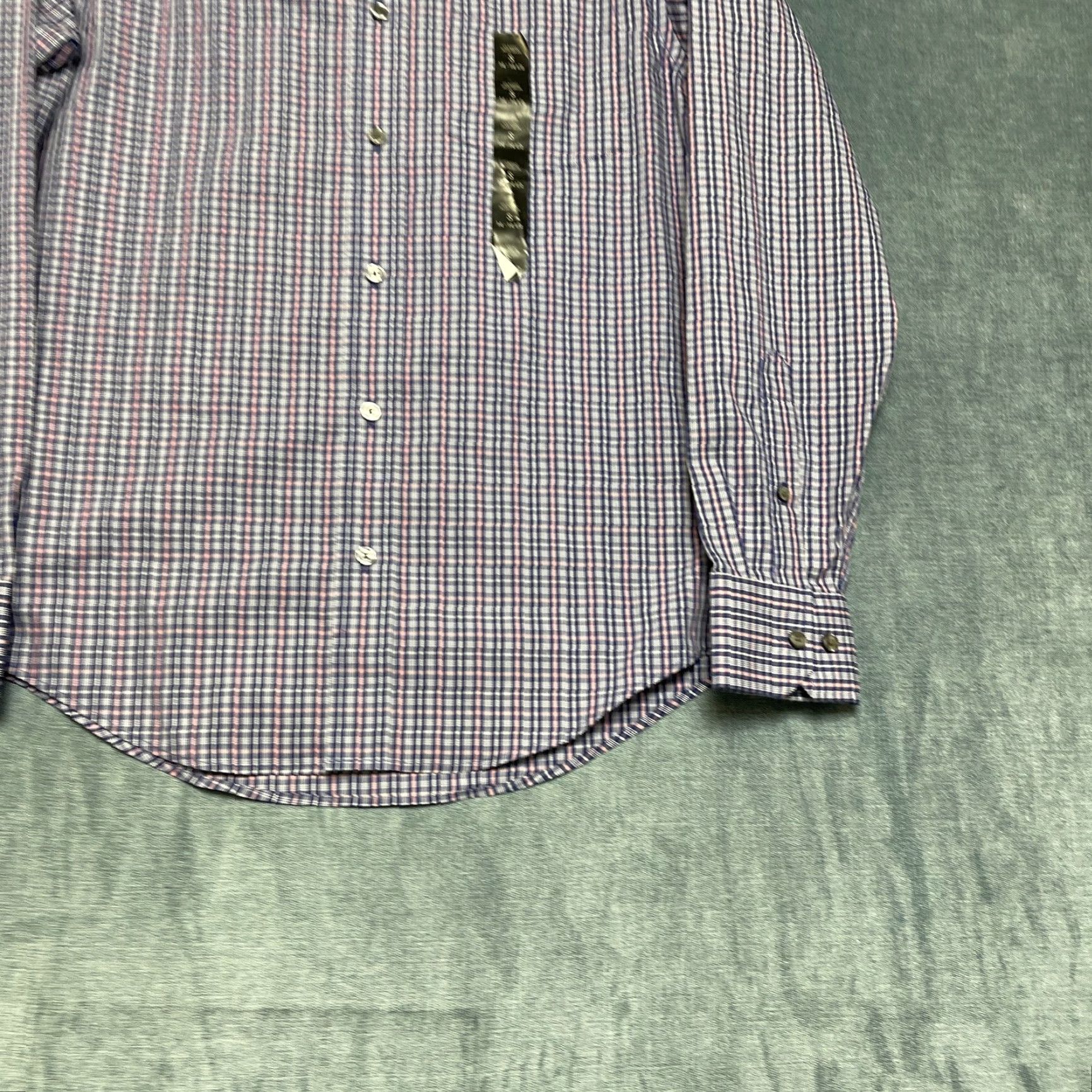 Banana Republic Banana Republic Dress Shirt Mens Small 14-14.5 Multi Plaid Non Iron Classic Fit Shirt Size 36R - 2 Thumbnail