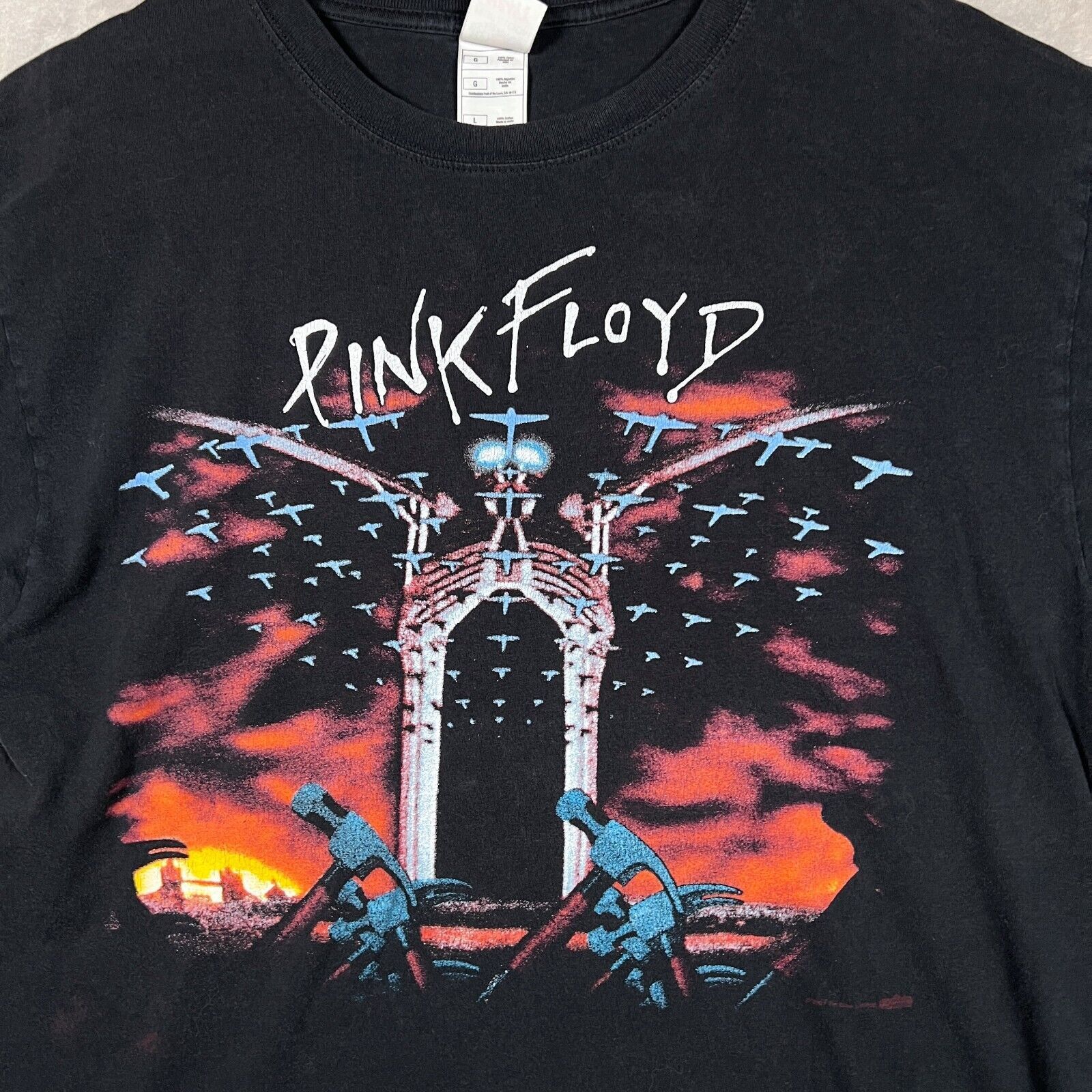 Pink Floyd VTG Pink Floyd The Wall 1997 Winterland Classic Rock T-shirt Size US L / EU 52-54 / 3 - 3 Thumbnail