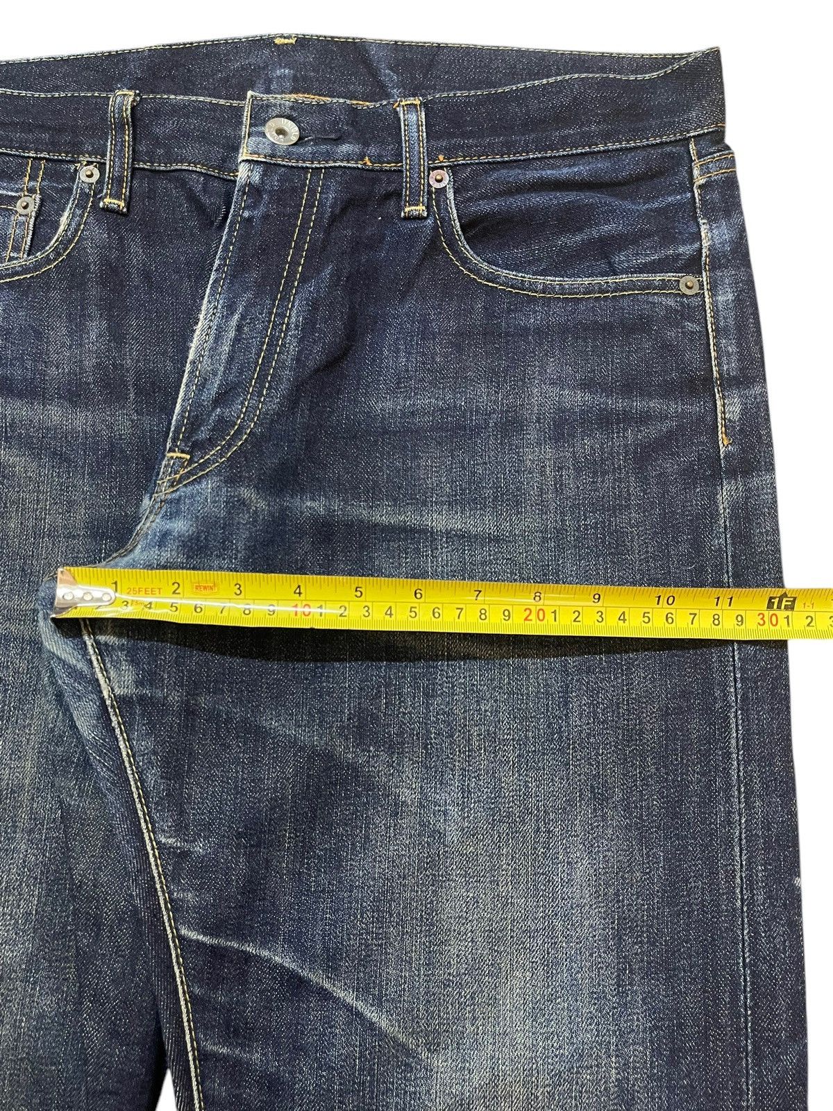 Uniqlo Vintage Japanese Uniqlo Selvedge Blue Faded Wash Style Jeans Size US 34 / EU 50 - 17 Thumbnail