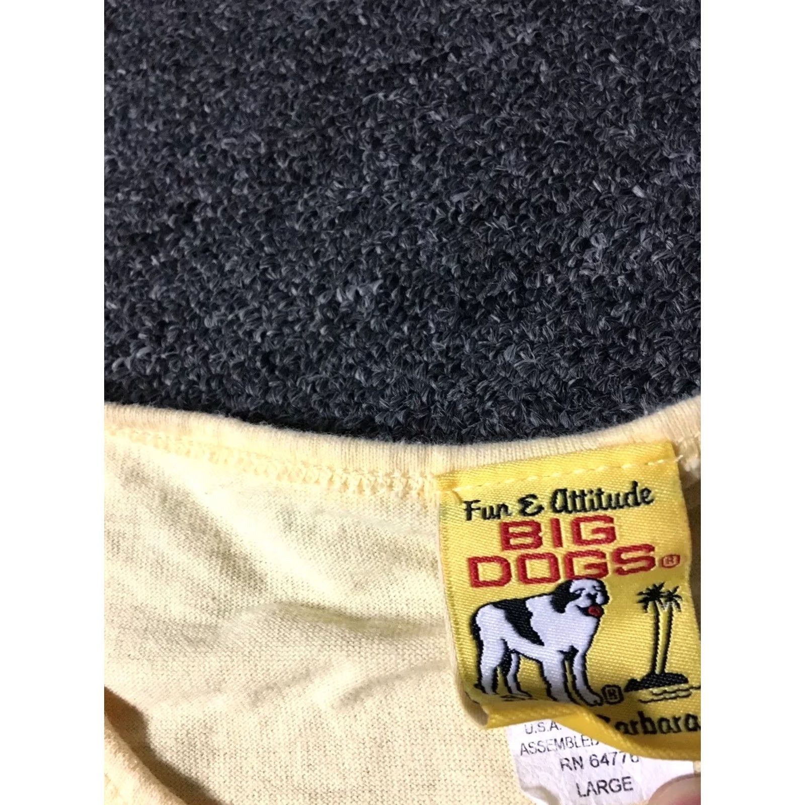 Big Dogs VINTAGE Big Dogs Your Royal Highness Mom Shirt L Yellow USA 90s Princess Joke Womens Shirt Size L / US 10 / IT 46 - 3 Thumbnail