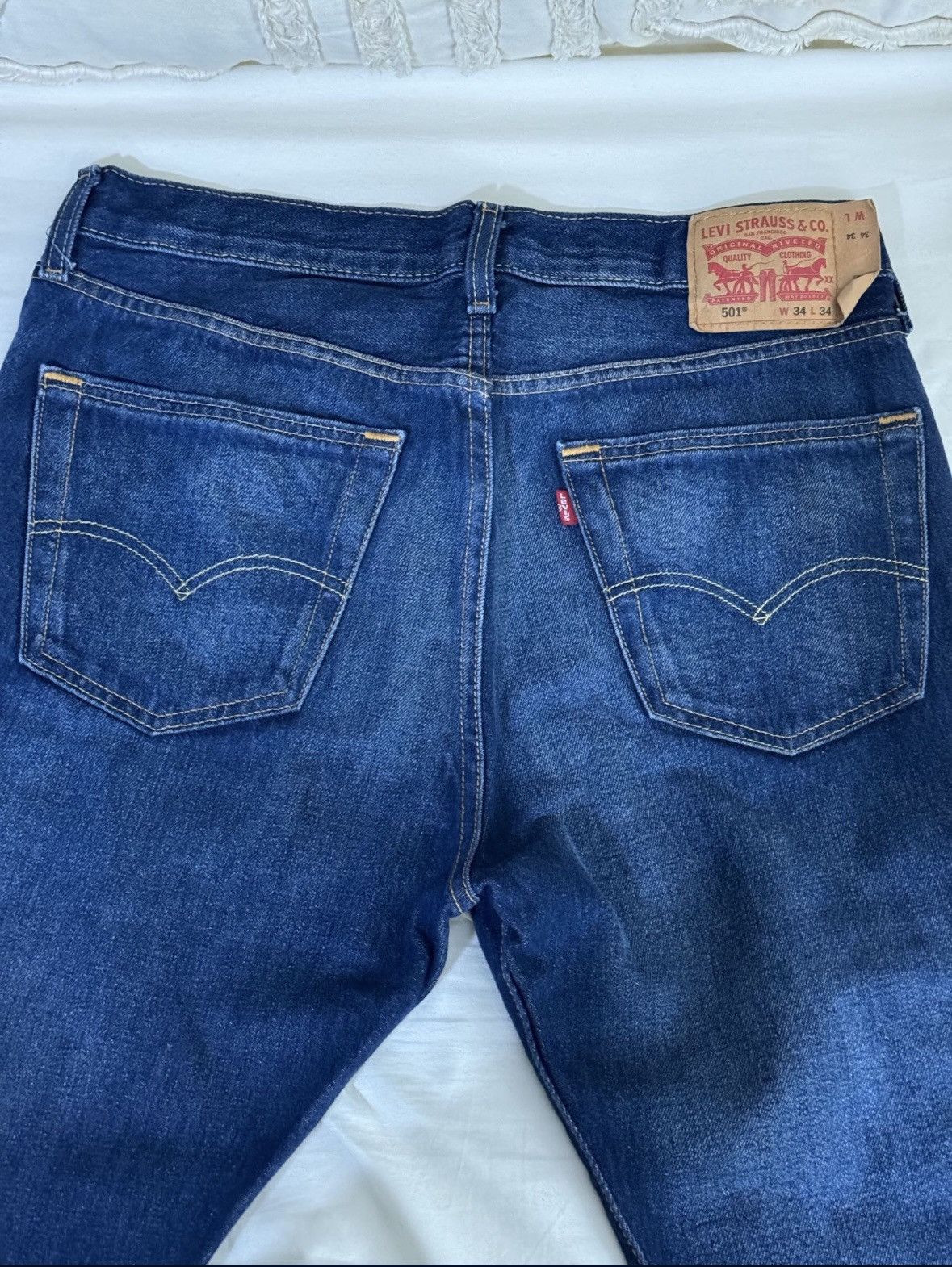 Levi's 34x34 501 Levis Jeans Size US 34 / EU 50 - 2 Thumbnail