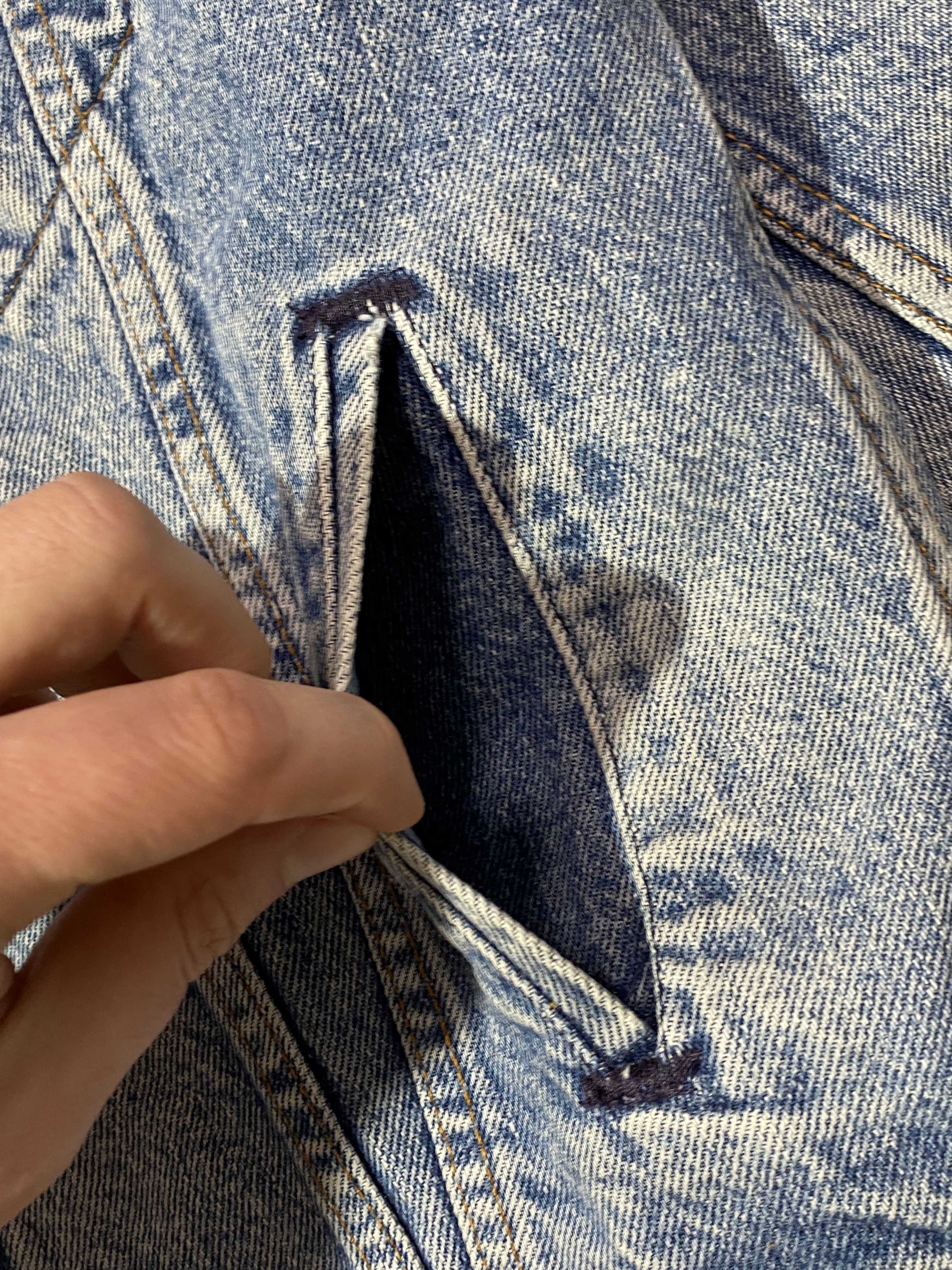 Levi's Vintage 90s Made In USA Levis Denim Jacket Size US S / EU 44-46 / 1 - 13 Thumbnail
