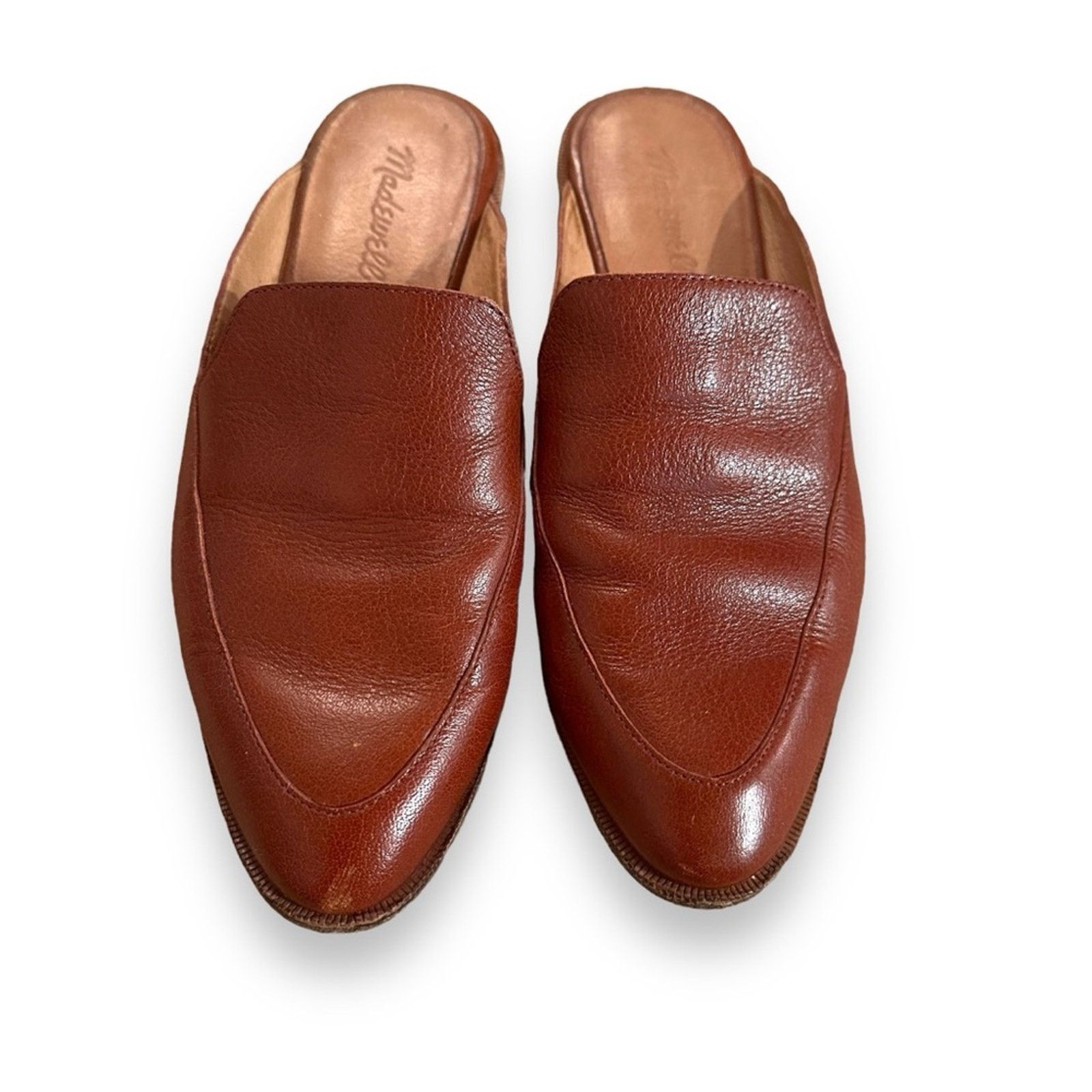 Madewell Madewell The Frances Leather Loafer Slip On Mules in Brown Size US 7.5 / IT 37.5 - 3 Thumbnail