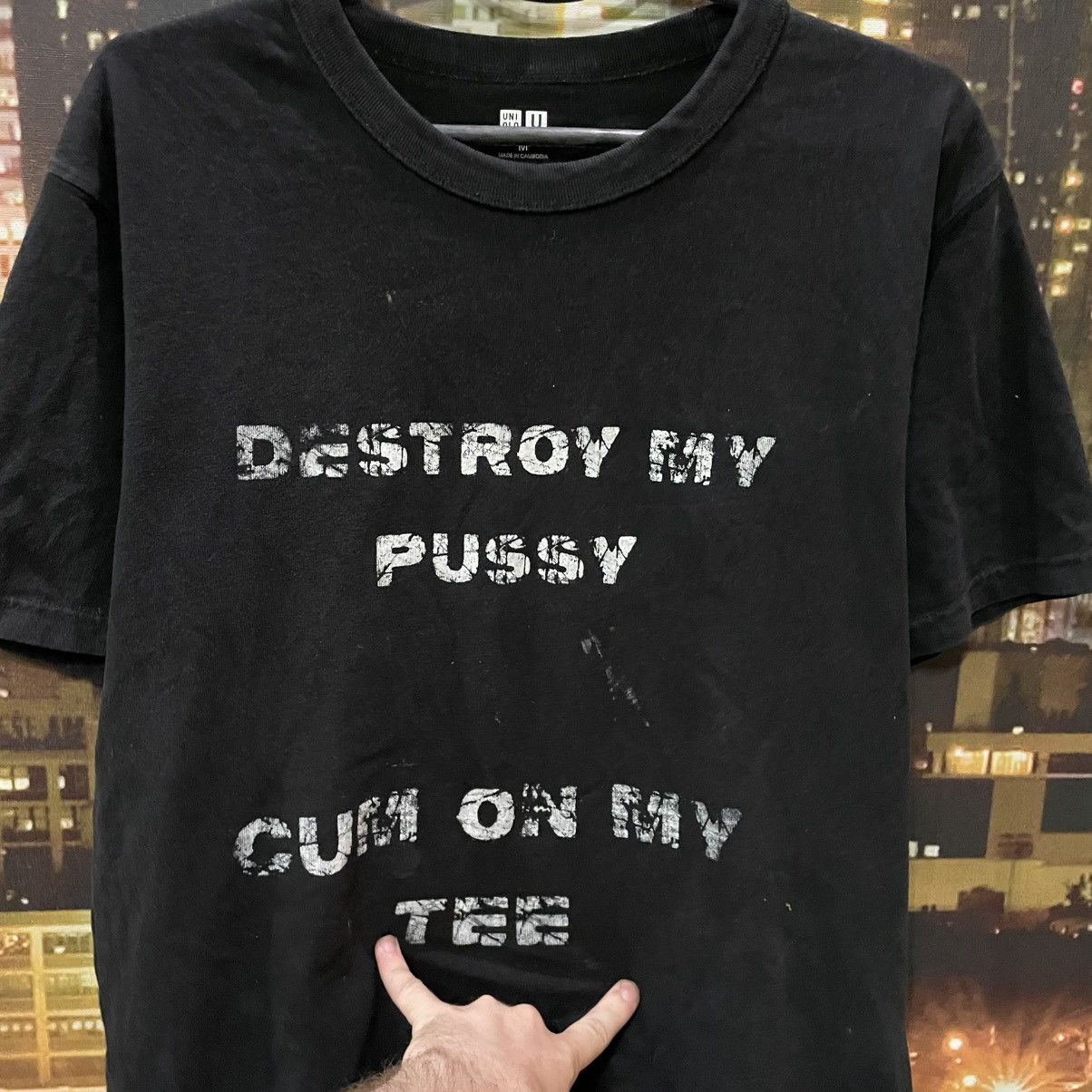 Band Tees VINTAGE 90S CUM ON MY TEE FUNNY BAND ROCK PORN STAR TEE Y2K Size US M / EU 48-50 / 2 - 3 Thumbnail