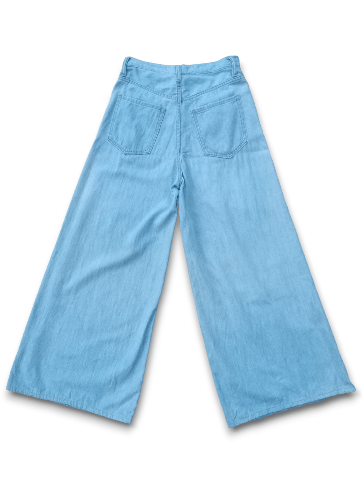 Japanese Brand × Uniqlo Vintage Japanese Uniqlo Wide Leg Baggy Flare Jeans 24x26 Size 24" / US 00 / IT 34 - 2 Thumbnail