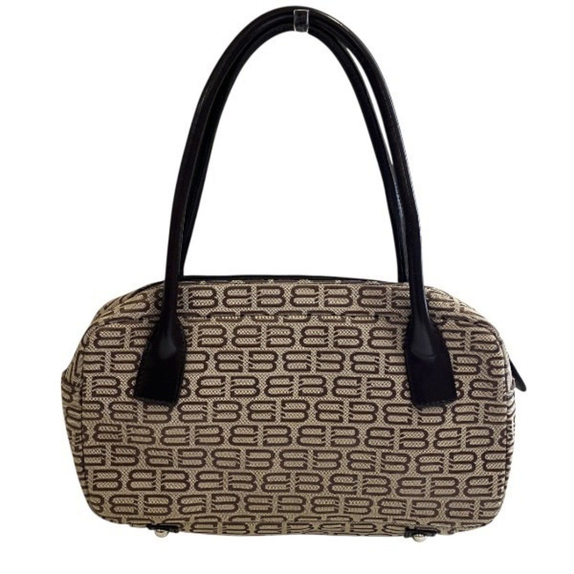 Balenciaga Brown Canvas X Leather Bag Tote For Women