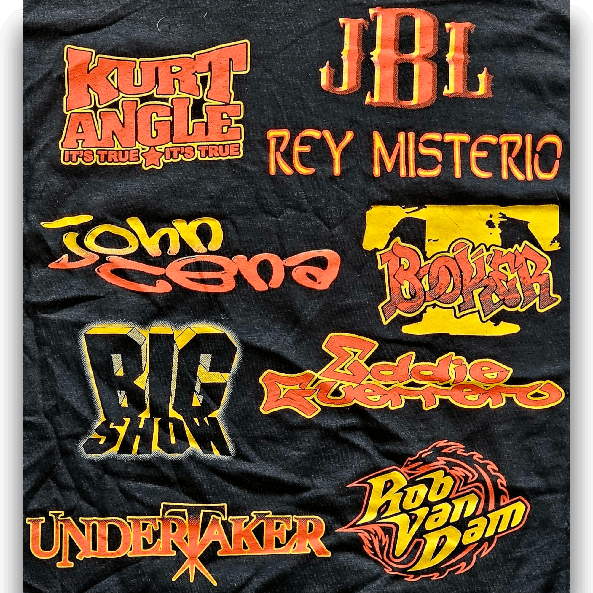 Vintage × WWE WWE Stars Vintage Singlestitch Tee Size US M / EU 48-50 / 2 - 3 Thumbnail
