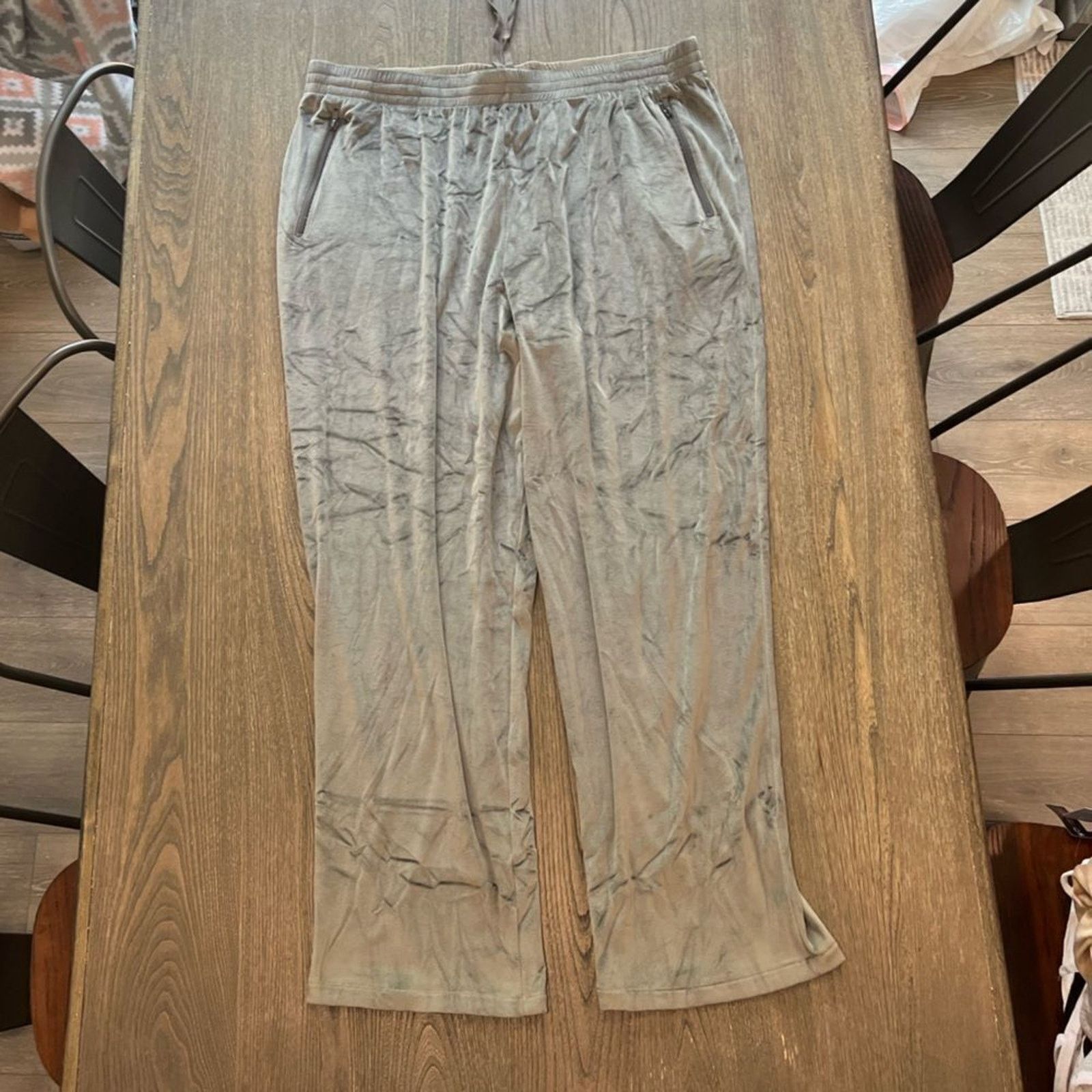 SKIMS NWT Skims Velour Track Pants Gunmetal Size 4X Size 42" / US 20 - 1 Thumbnail