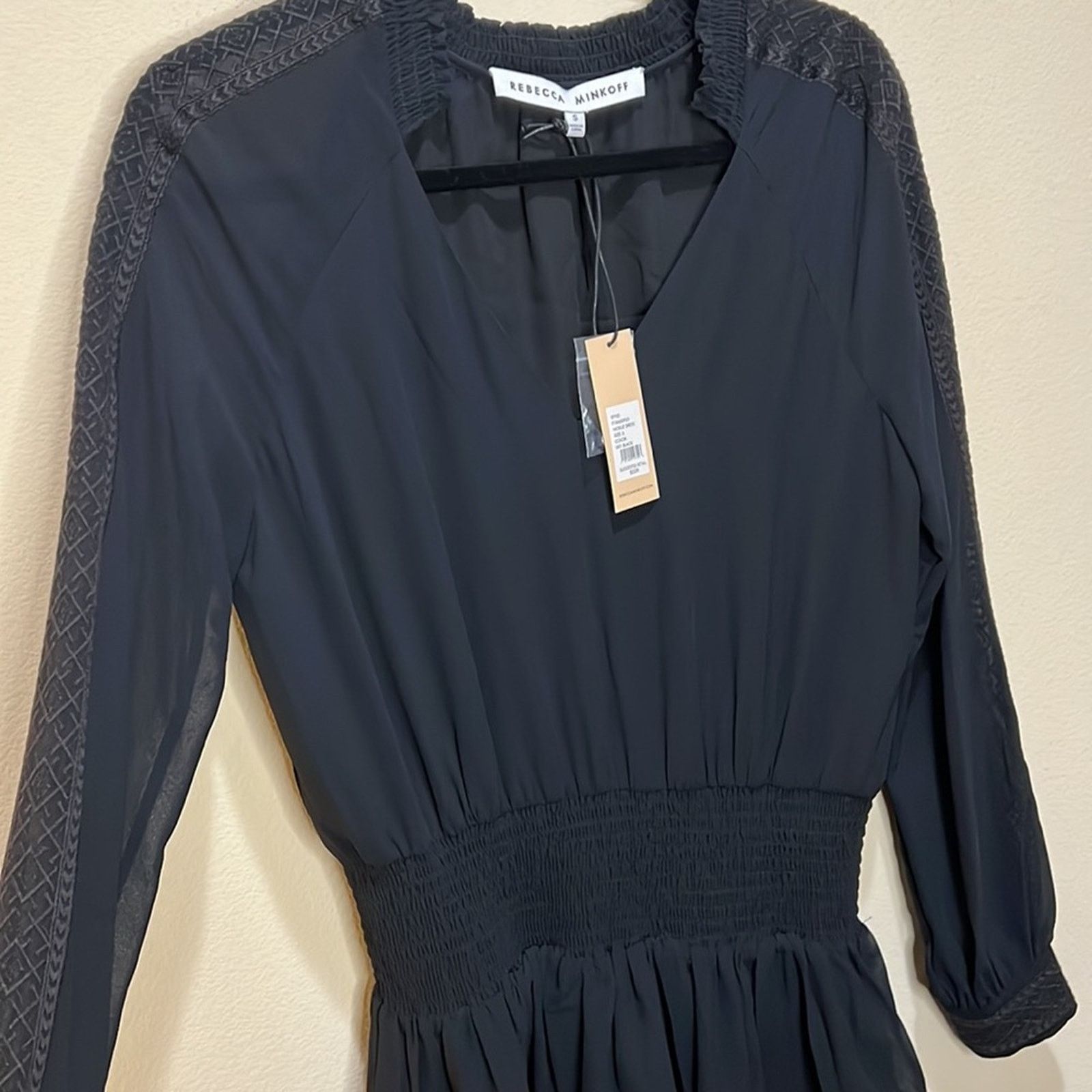 Rebecca Minkoff Rebecca Minkoff Noelle Peasant Long Sleeve Dress Size S Size S / US 4 / IT 40 - 4 Thumbnail