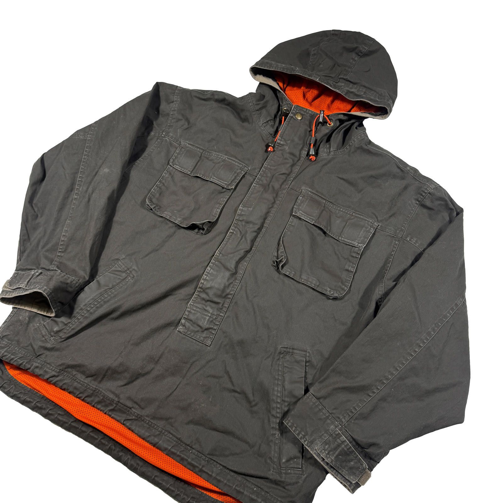 Gap Gap Waxed Cotton Pullover Anorak Jacket Size ONE SIZE - 2 Thumbnail