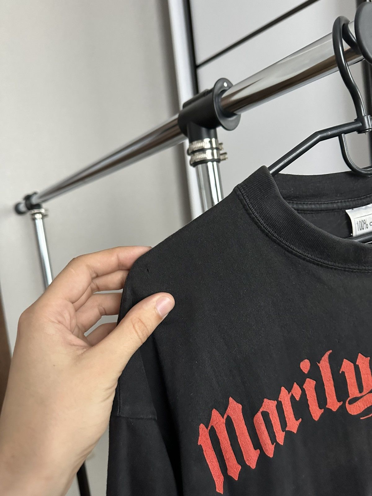 Marilyn Manson 2001 Marilyn Manson Vintage Rock Band T-Shirt Tee Size US XL / EU 56 / 4 - 12 Thumbnail