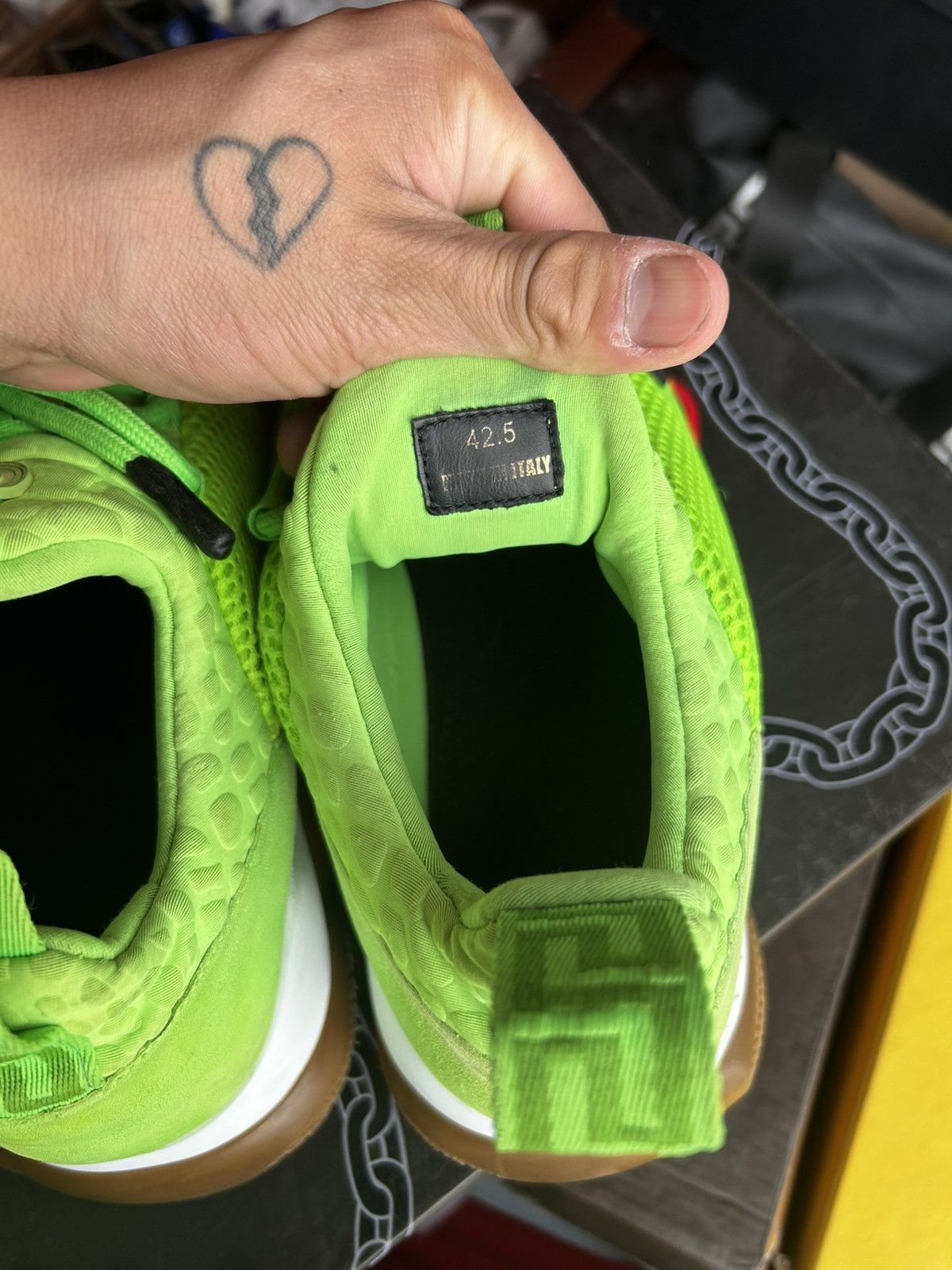 Versace Versace chain reaction neon green Size US 9.5 / EU 42-43 - 6 Thumbnail