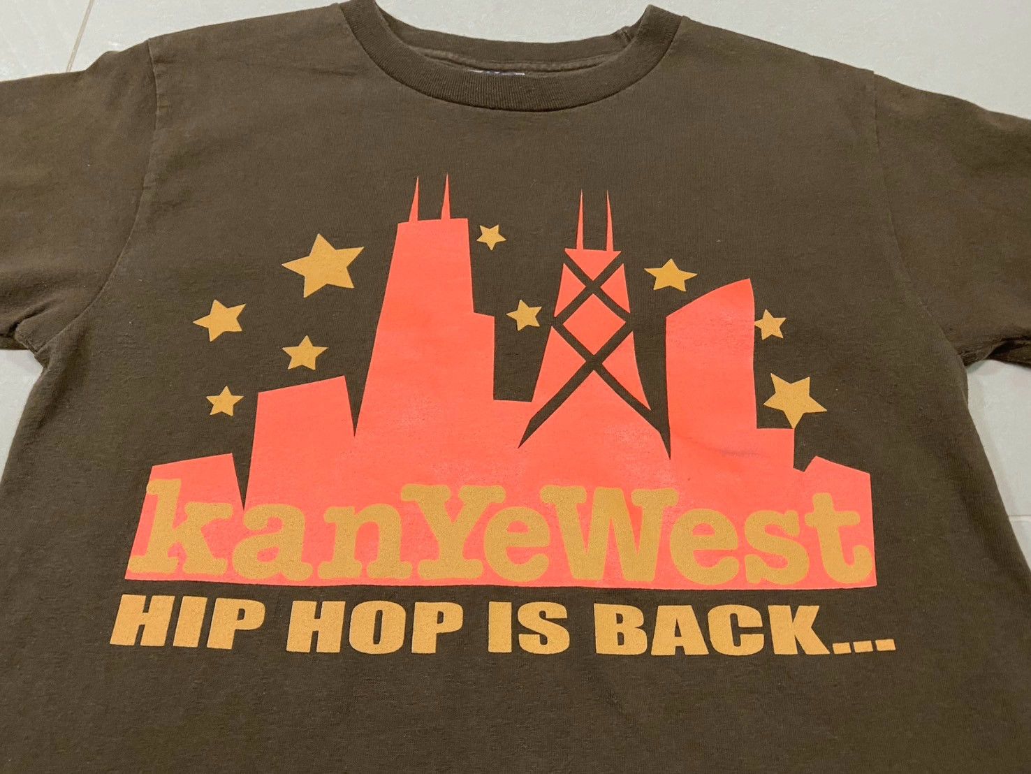 Kanye West × Rap Tees × Vintage Vintage 2003 Kanye West Hip Hop Is Back TEE Size US S / EU 44-46 / 1 - 4 Thumbnail